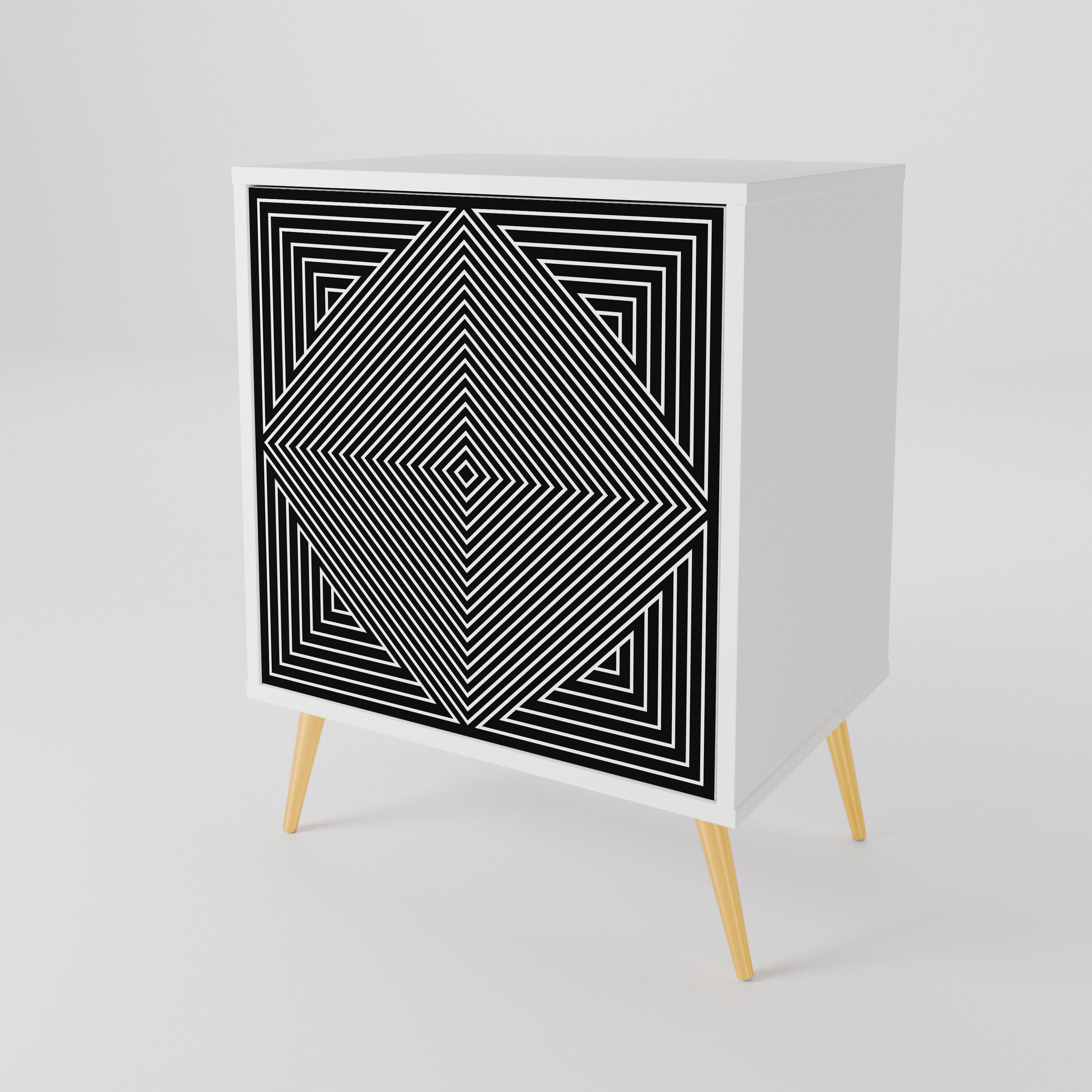 POLYGON ILLUSION Aparador de 1 Puerta