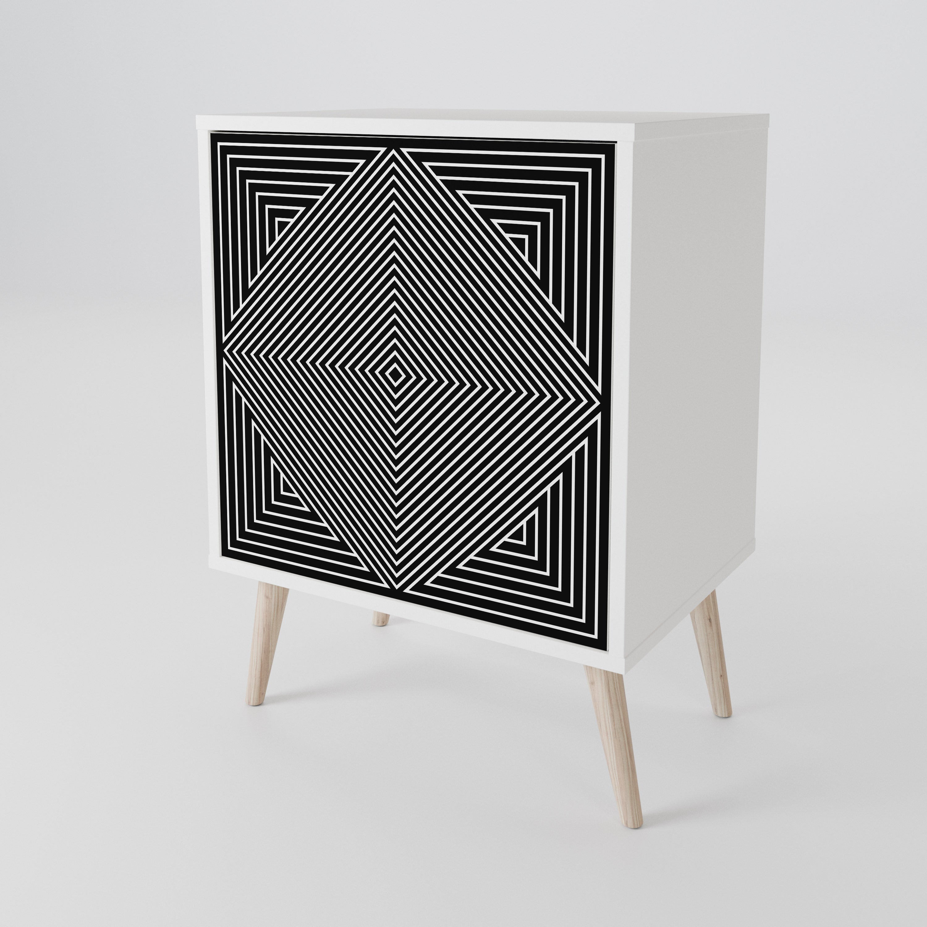 POLYGON ILLUSION Aparador de 1 Puerta