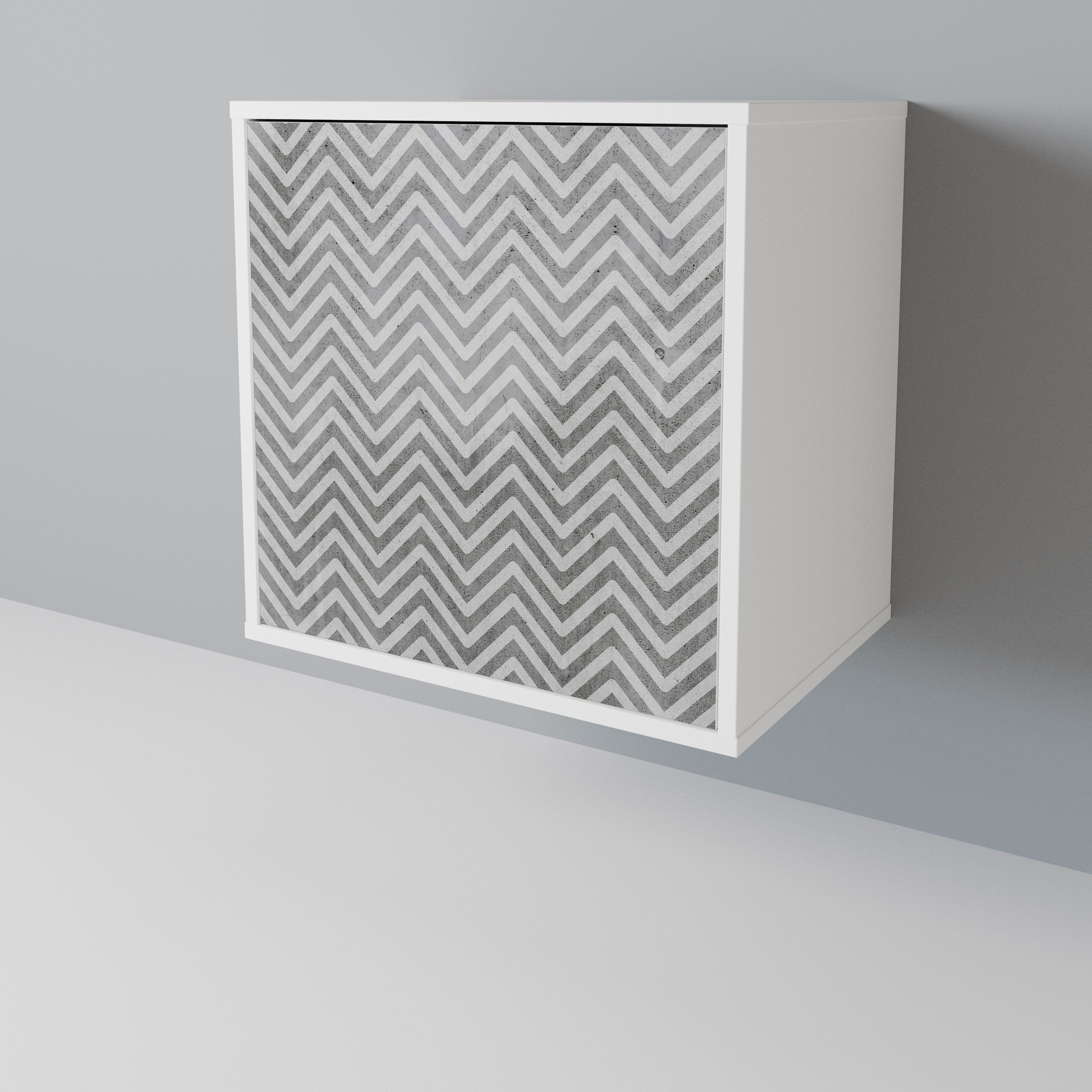 CONCRETE ZIG ZAG Aparador de 1 Puerta