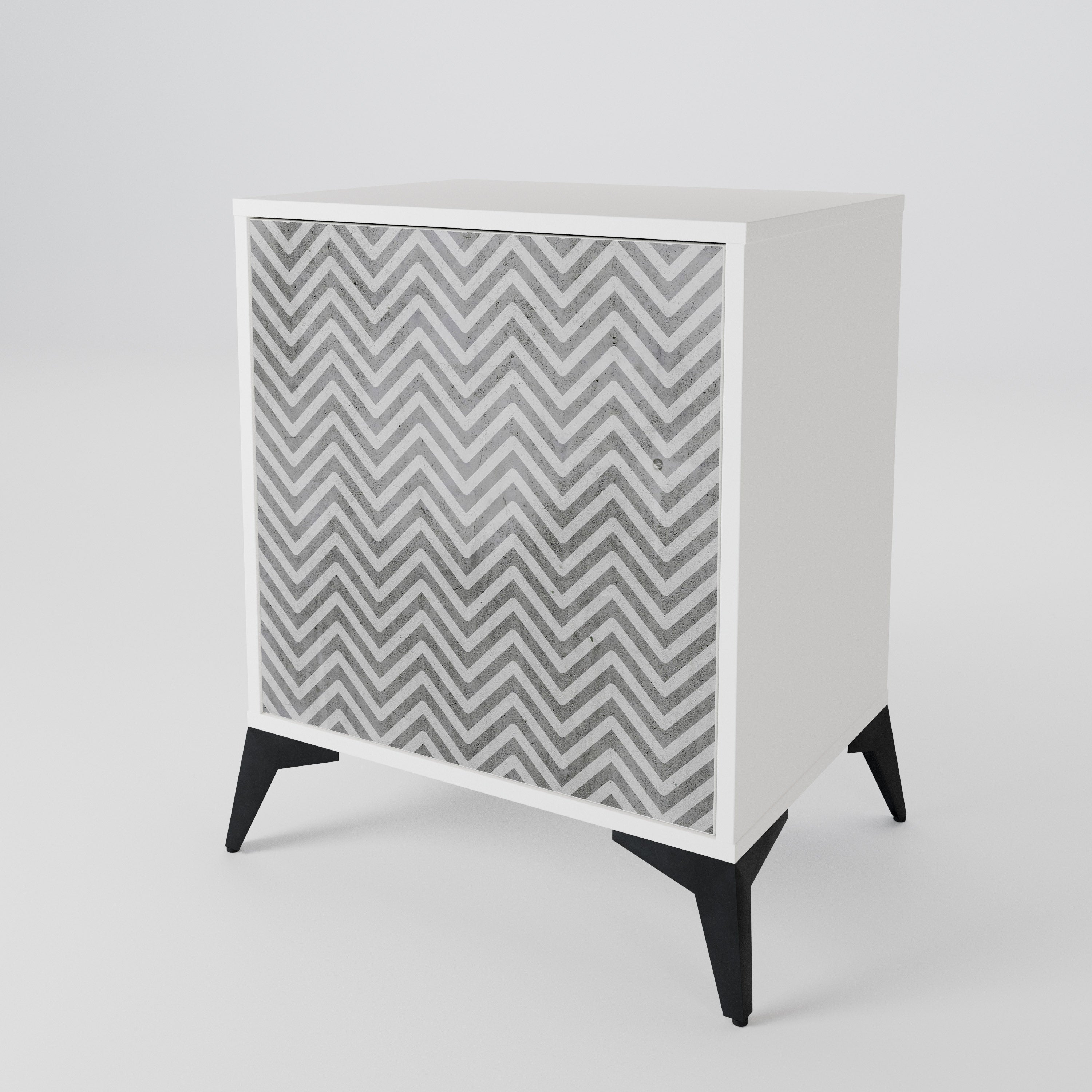 CONCRETE ZIG ZAG Aparador de 1 Puerta