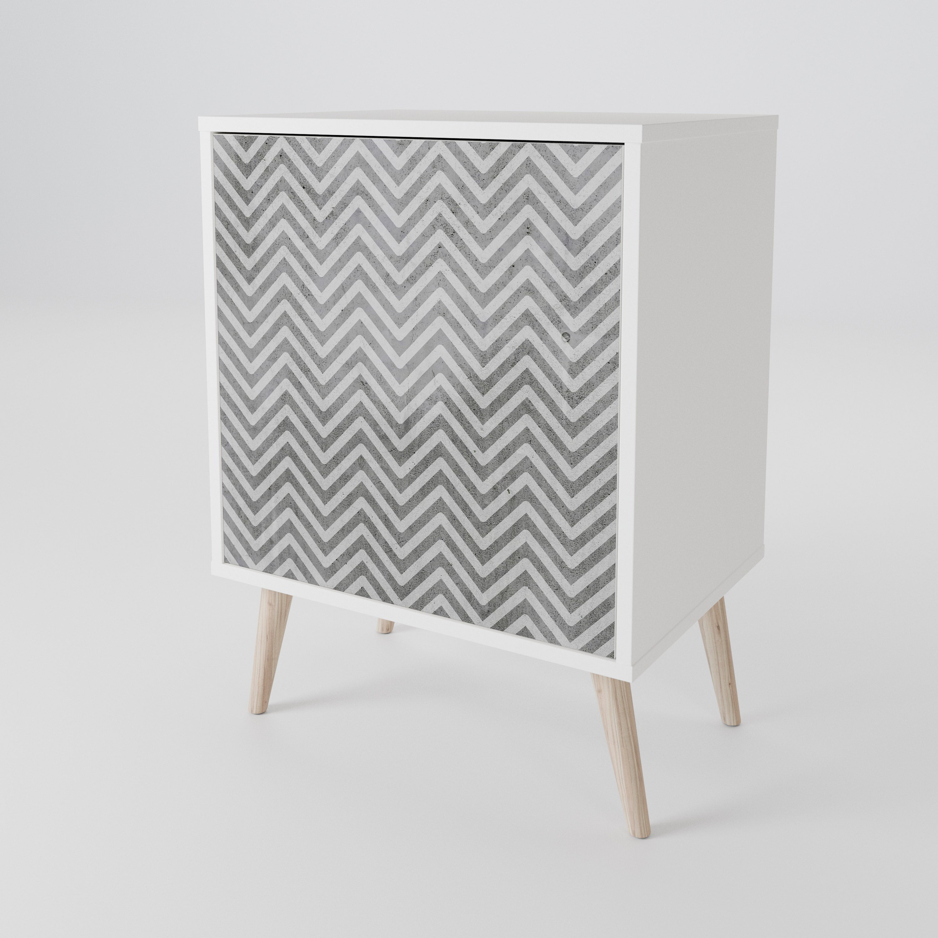 CONCRETE ZIG ZAG Aparador de 1 Puerta