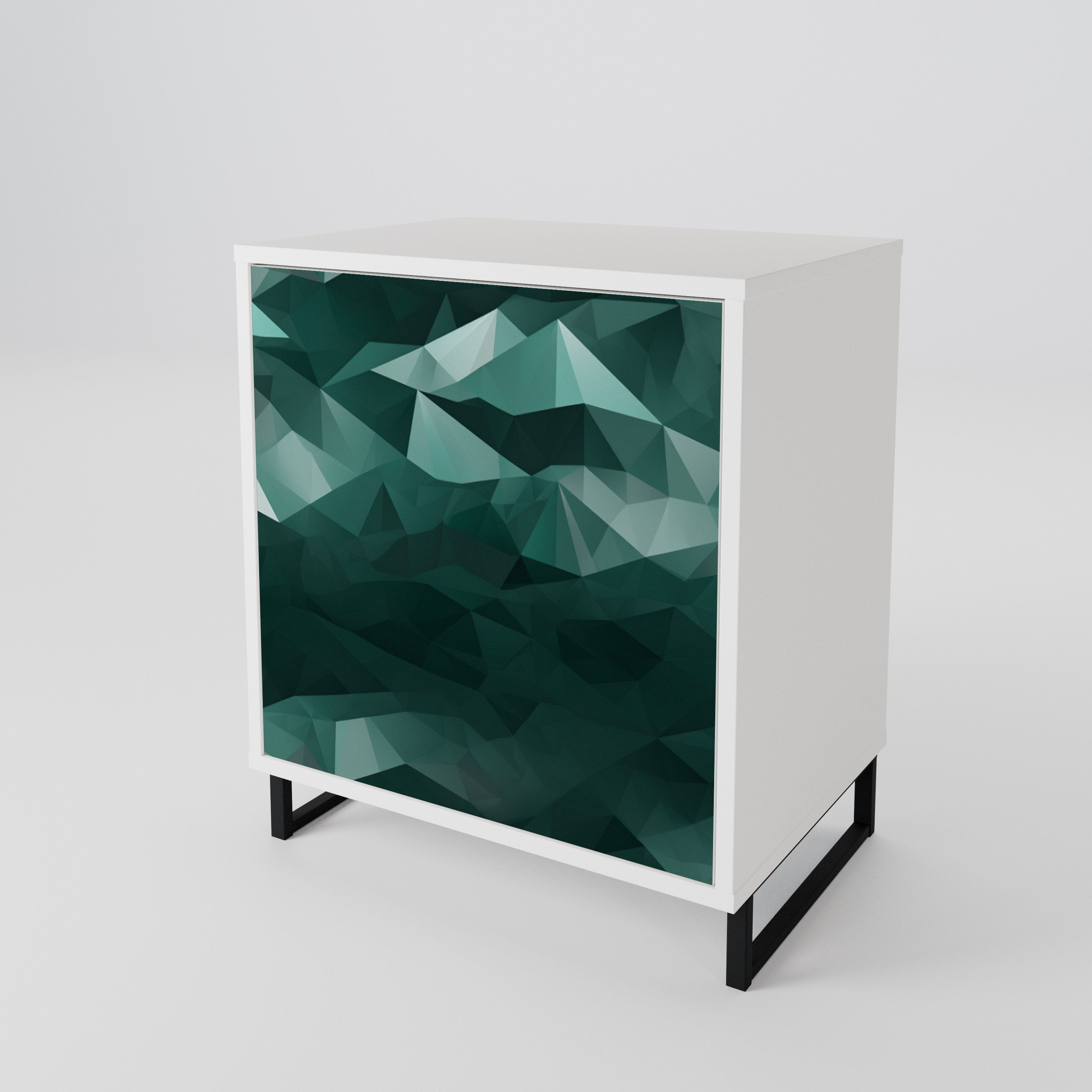 POLYGONAL FLOATING Aparador de 1 Puerta
