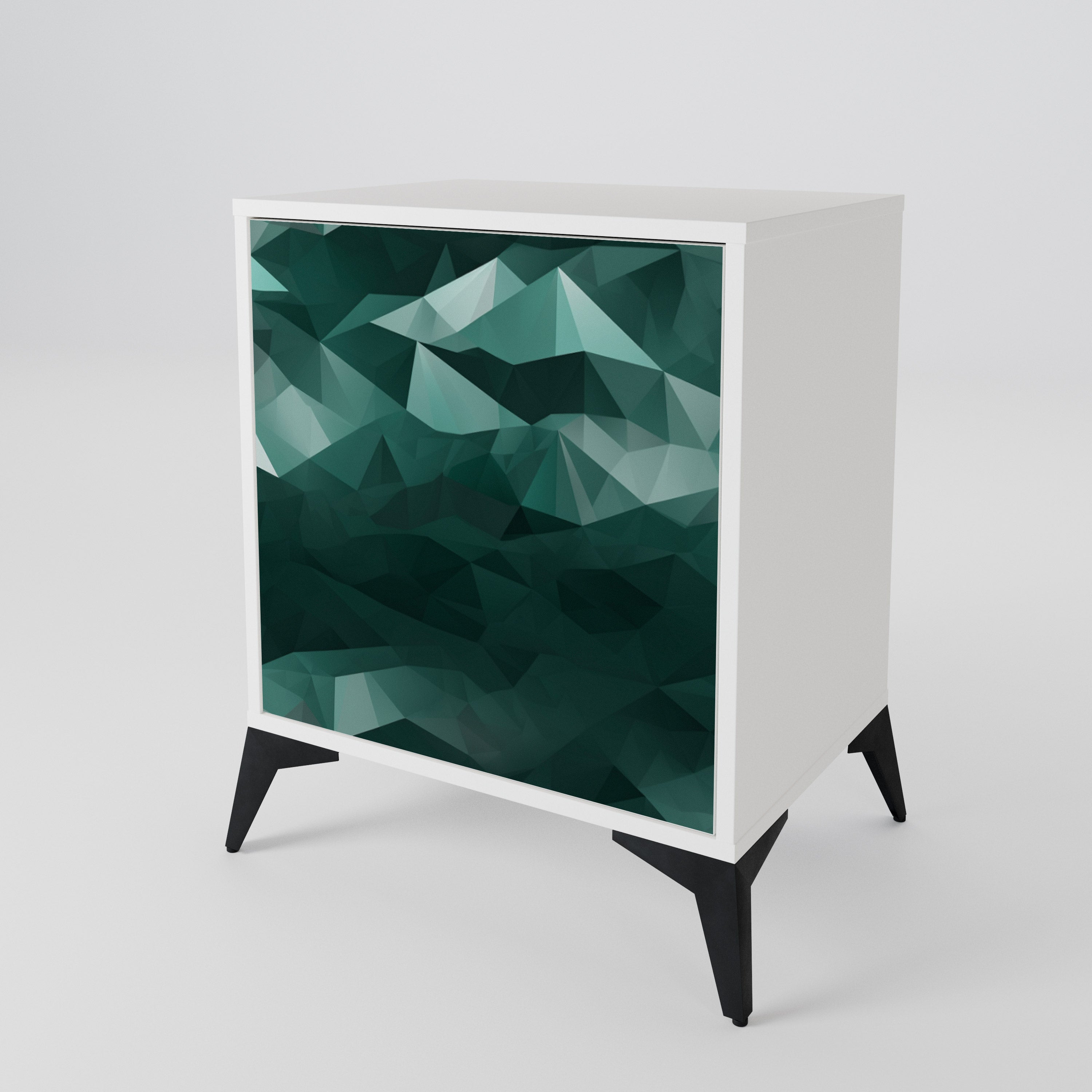 POLYGONAL FLOATING Aparador de 1 Puerta