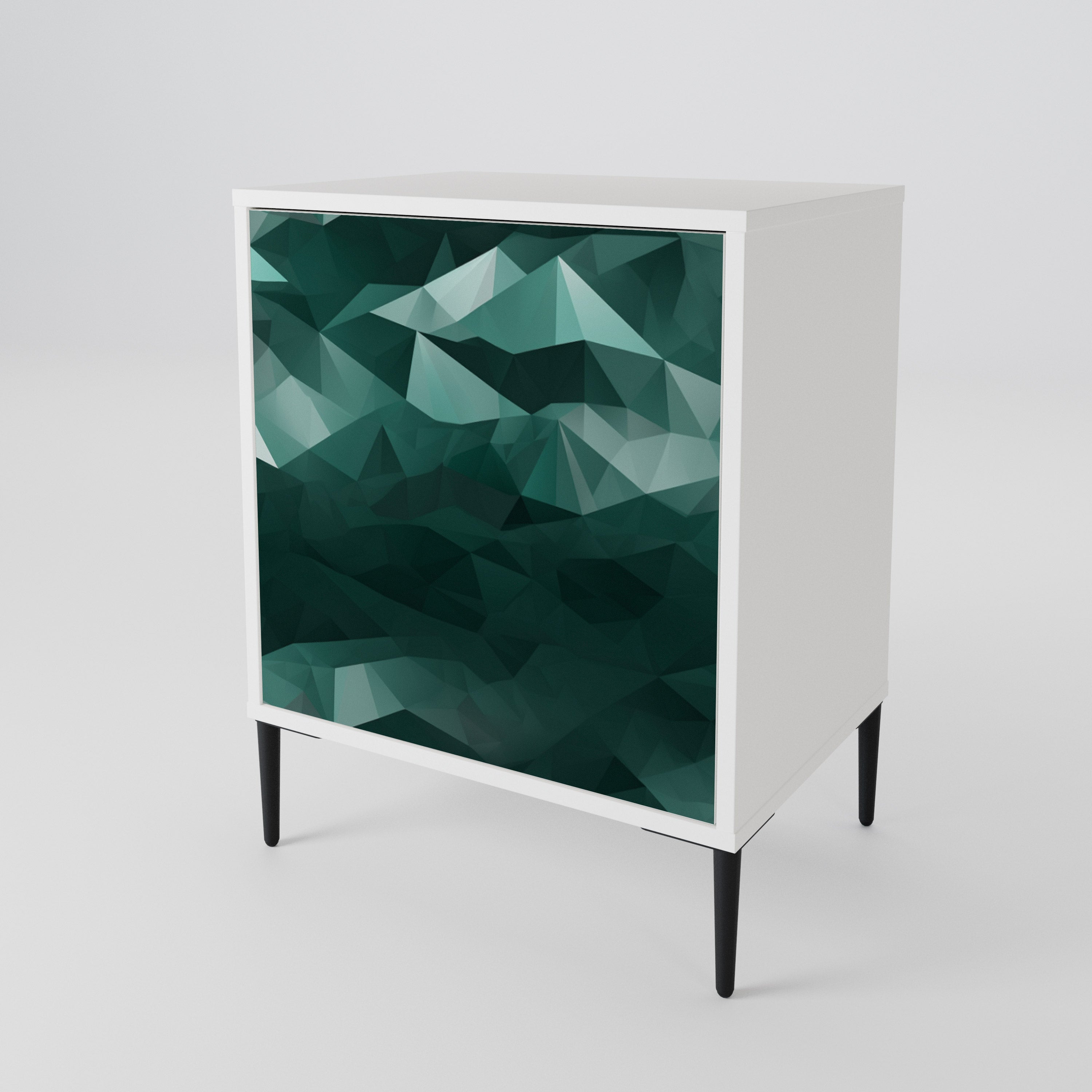 POLYGONAL FLOATING Aparador de 1 Puerta