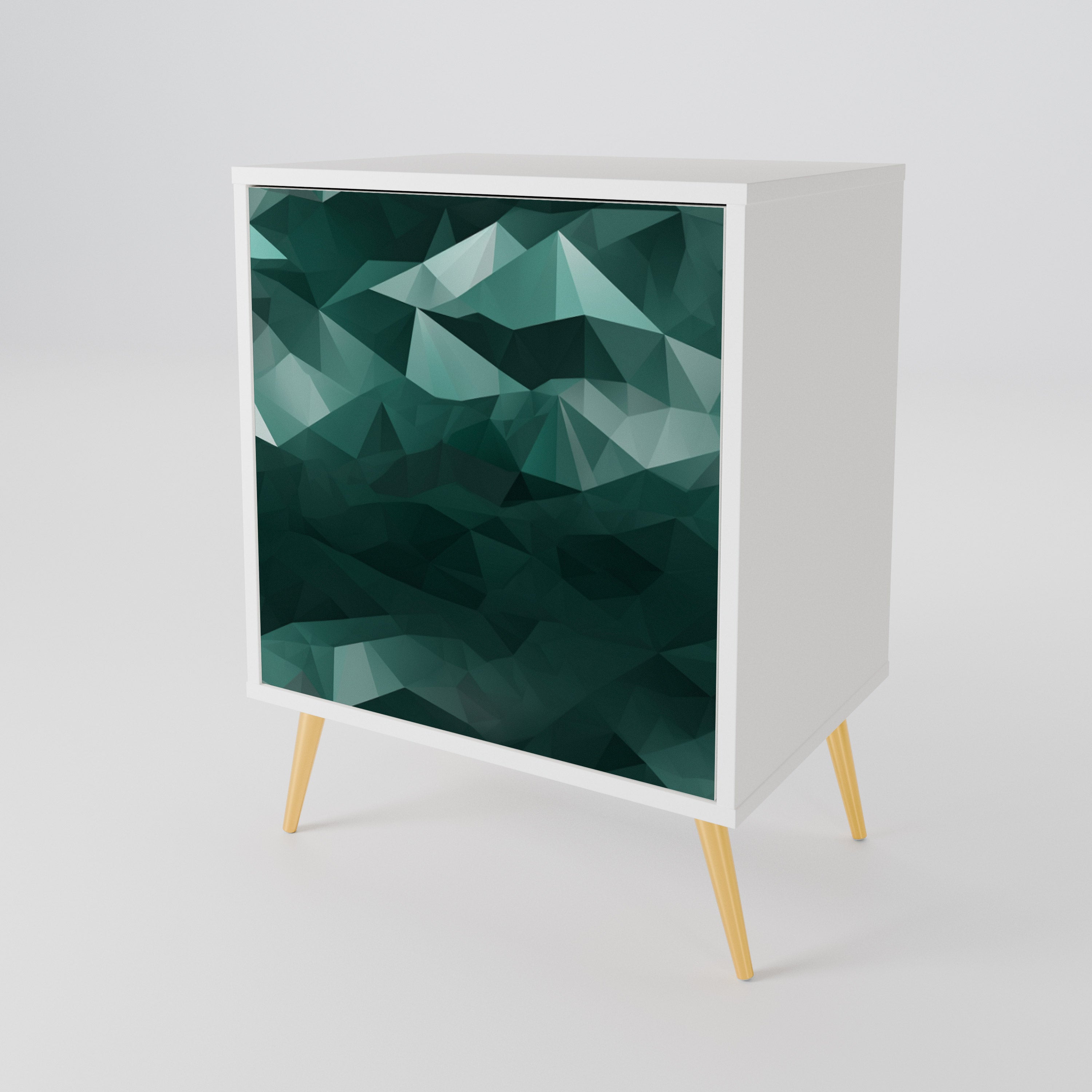 POLYGONAL FLOATING Aparador de 1 Puerta