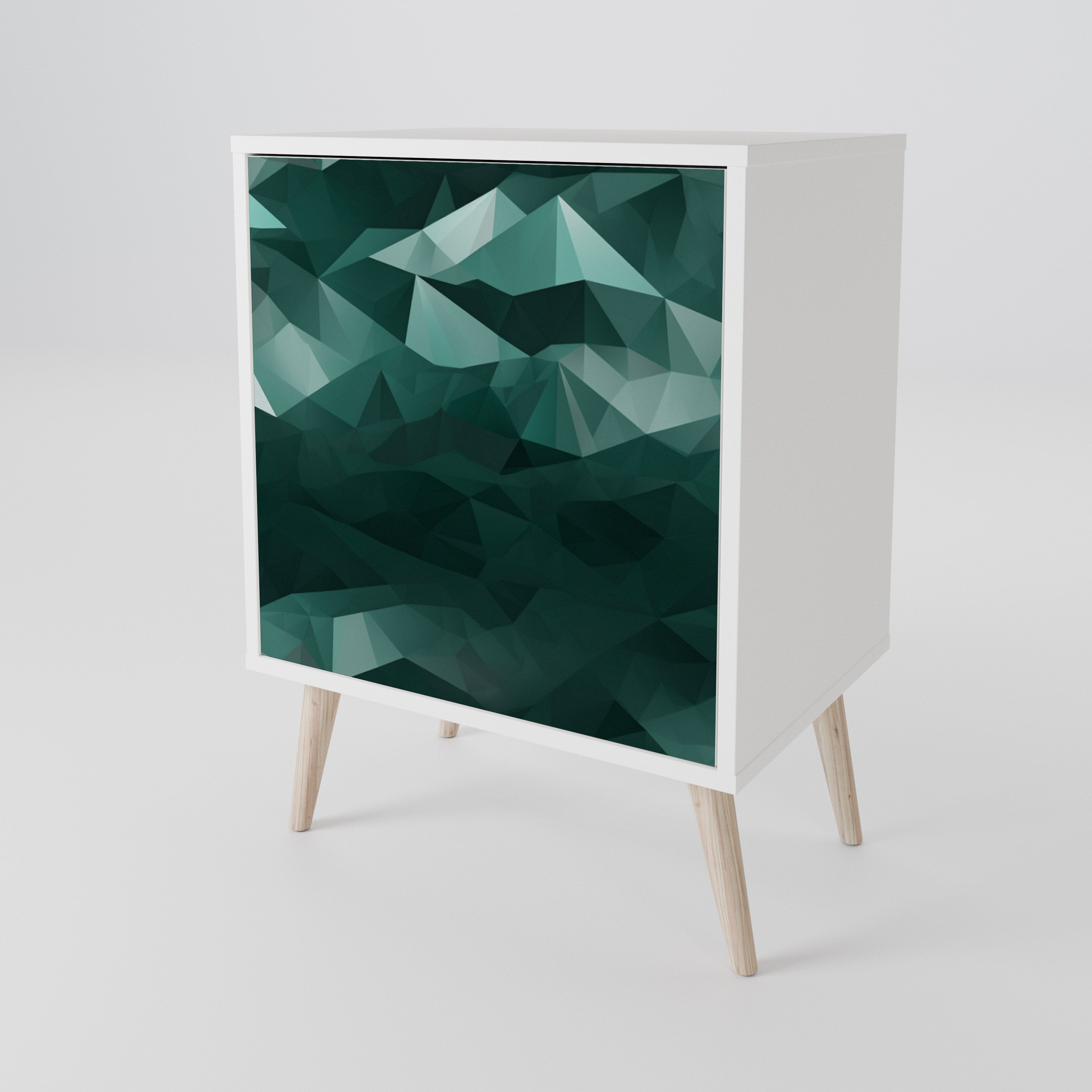 POLYGONAL FLOATING Aparador de 1 Puerta