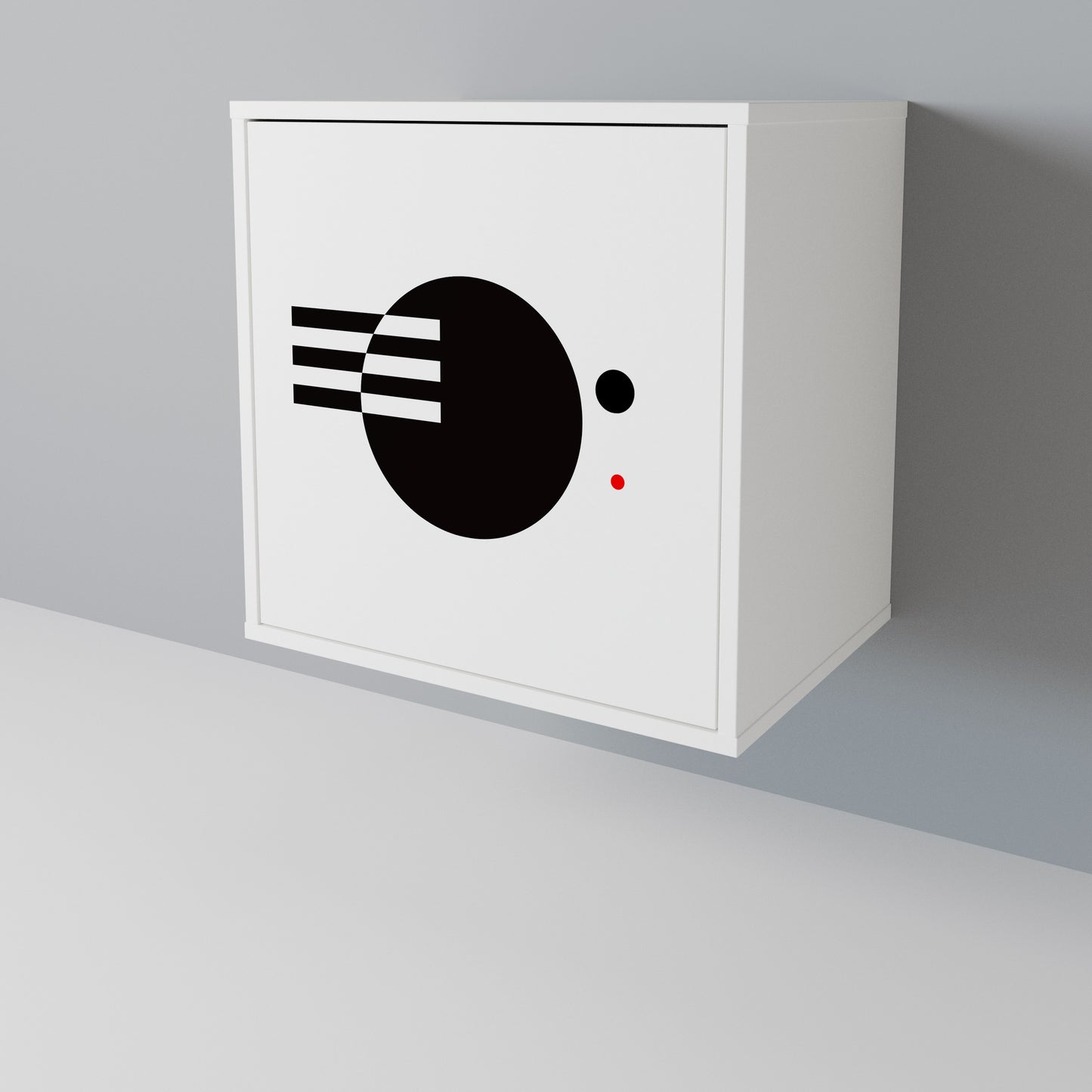BLACK AND WHITE COMBINATION Aparador de 1 Puerta