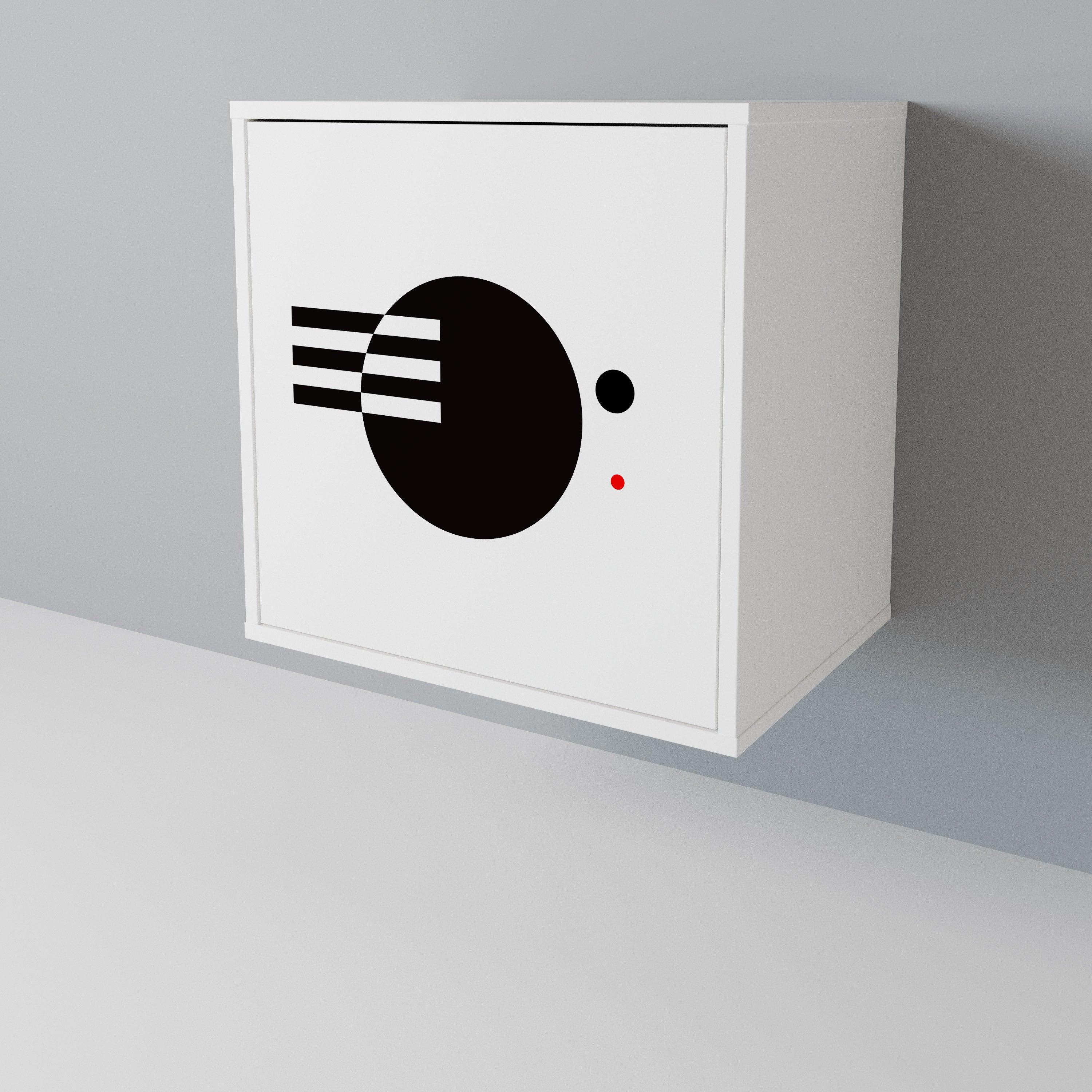 BLACK AND WHITE COMBINATION Aparador de 1 Puerta
