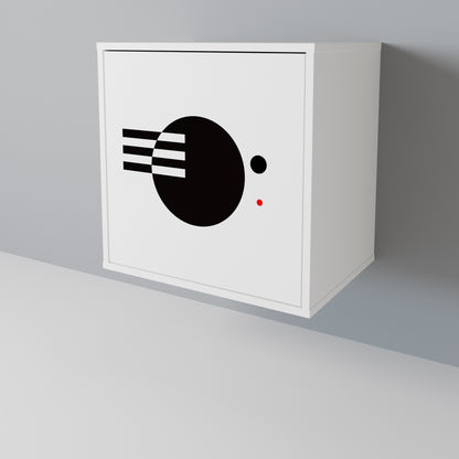 BLACK AND WHITE COMBINATION Aparador de 1 Puerta