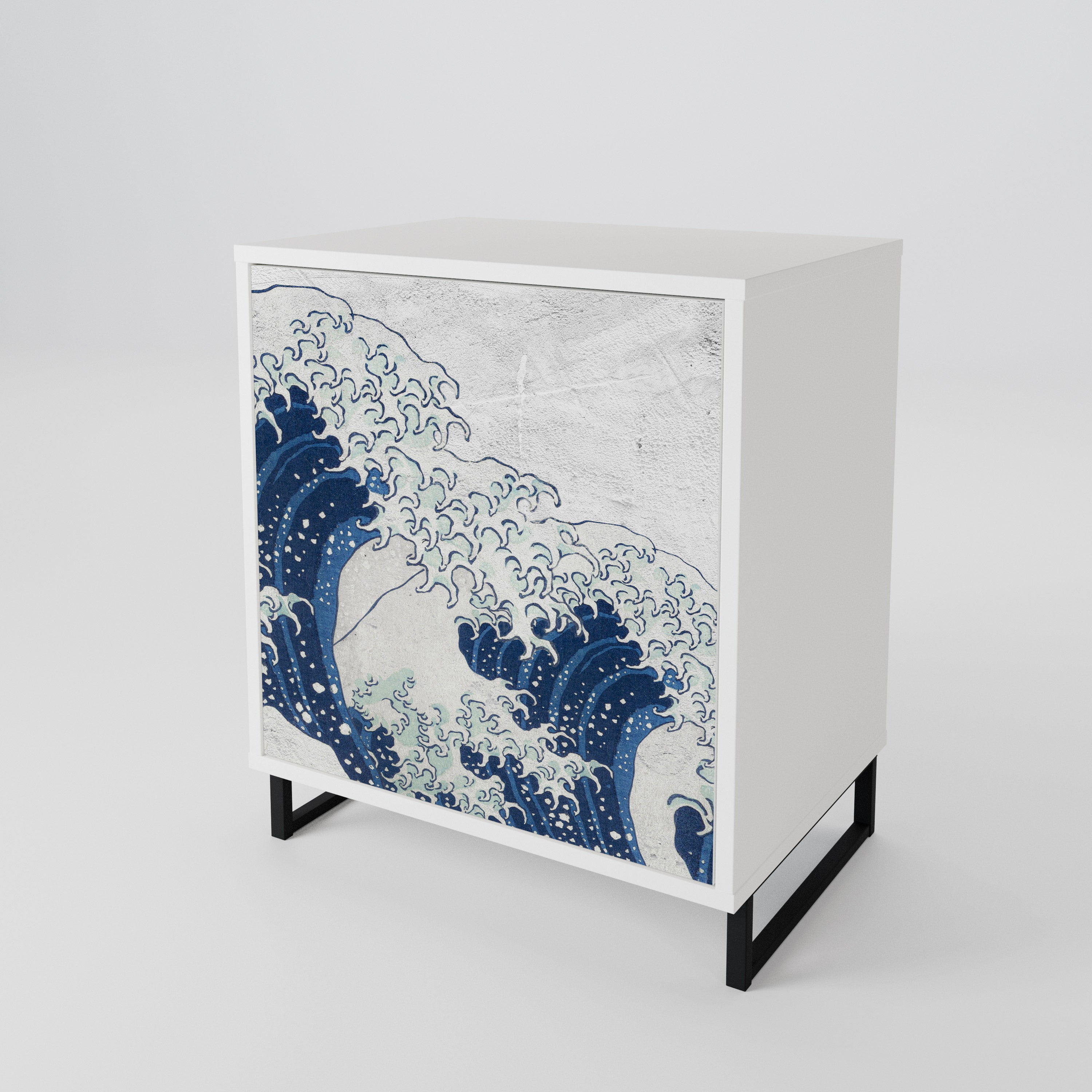 THE GREAT WAVE AT KANAGAWA 1-Door Sideboard