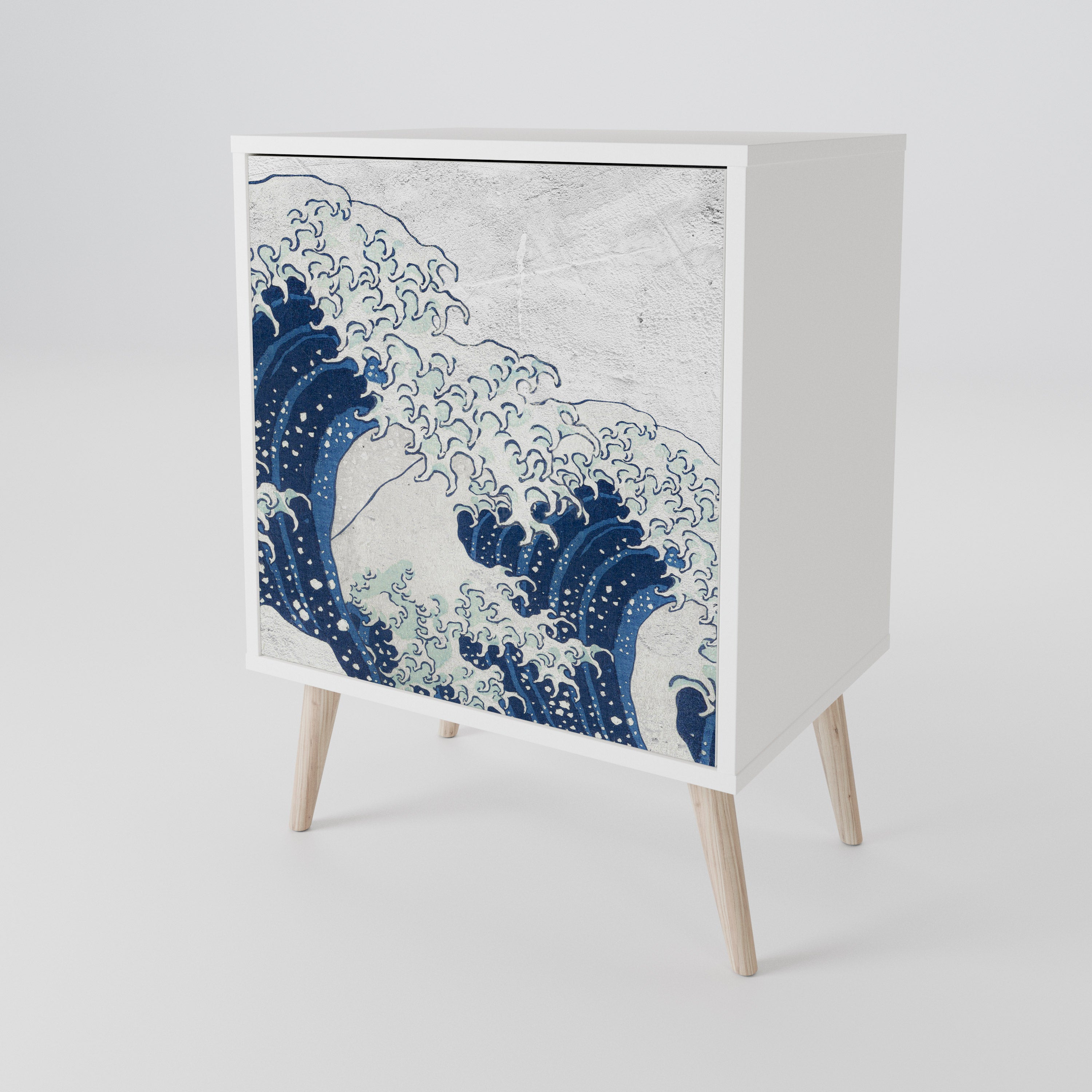 THE GREAT WAVE AT KANAGAWA 1-Door Sideboard