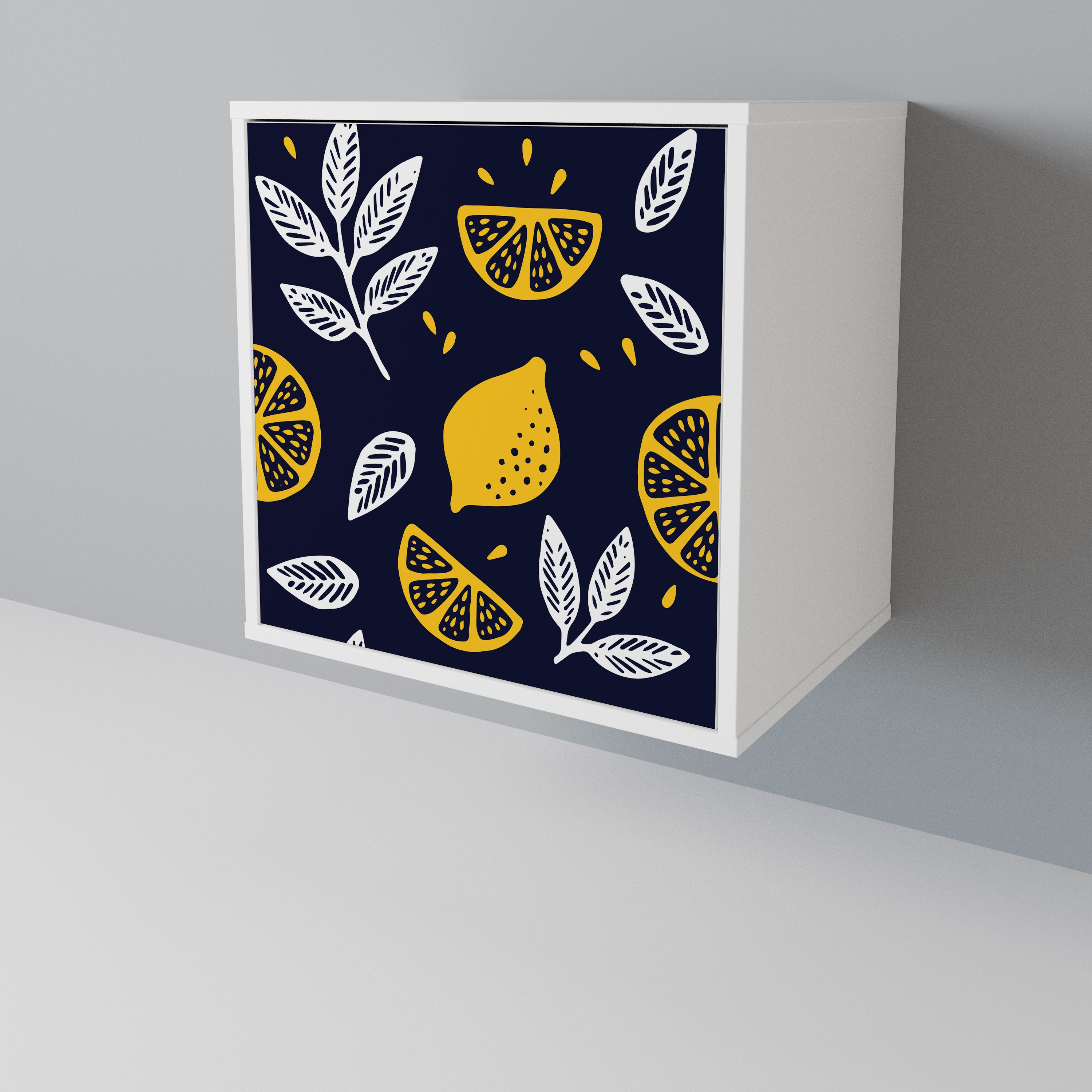 CITRUS BLACK AND WHITE Aparador de 1 Puerta