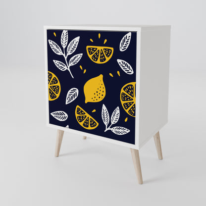 CITRUS BLACK AND WHITE 1-Door Sideboard