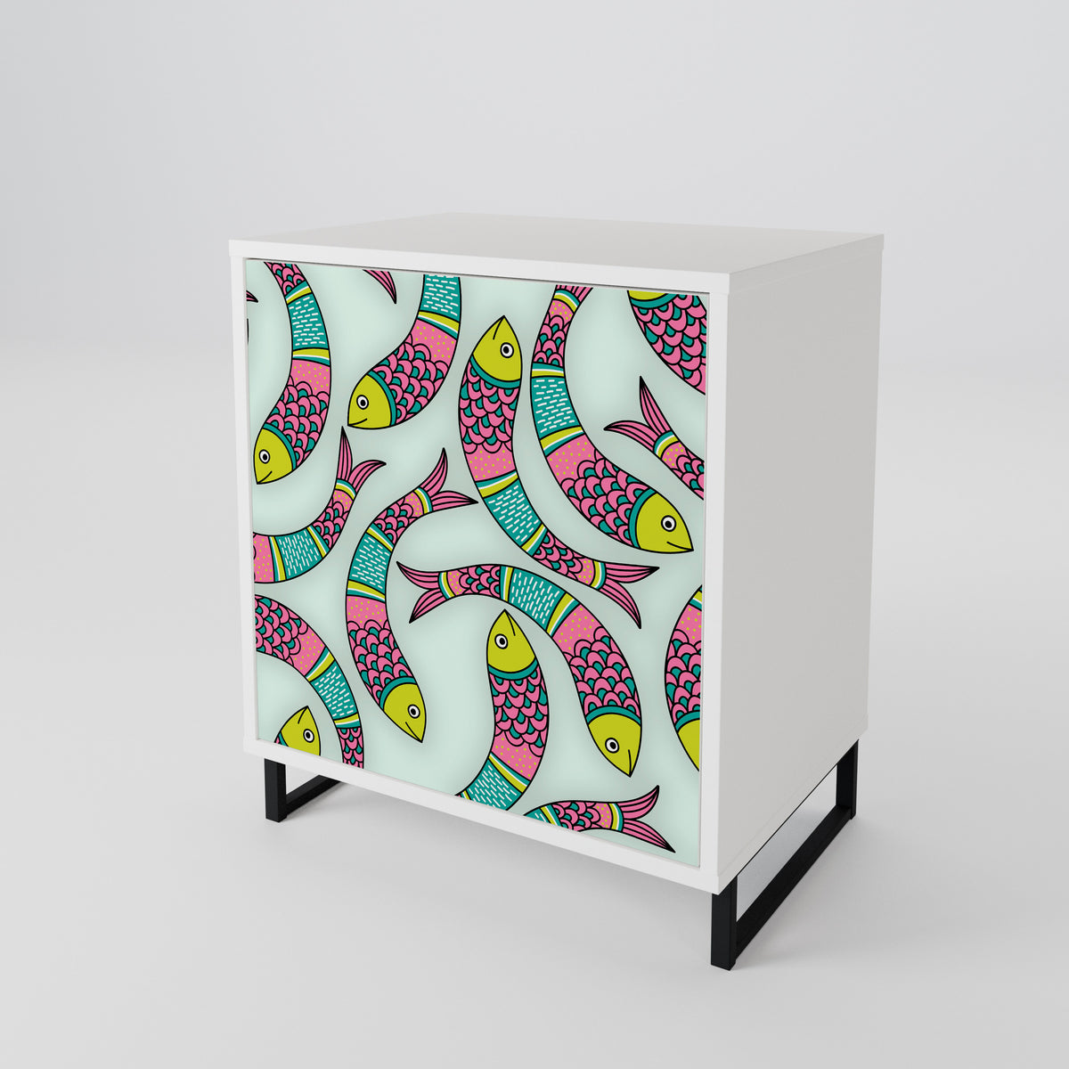 INDIAN FISH 1-Door Sideboard