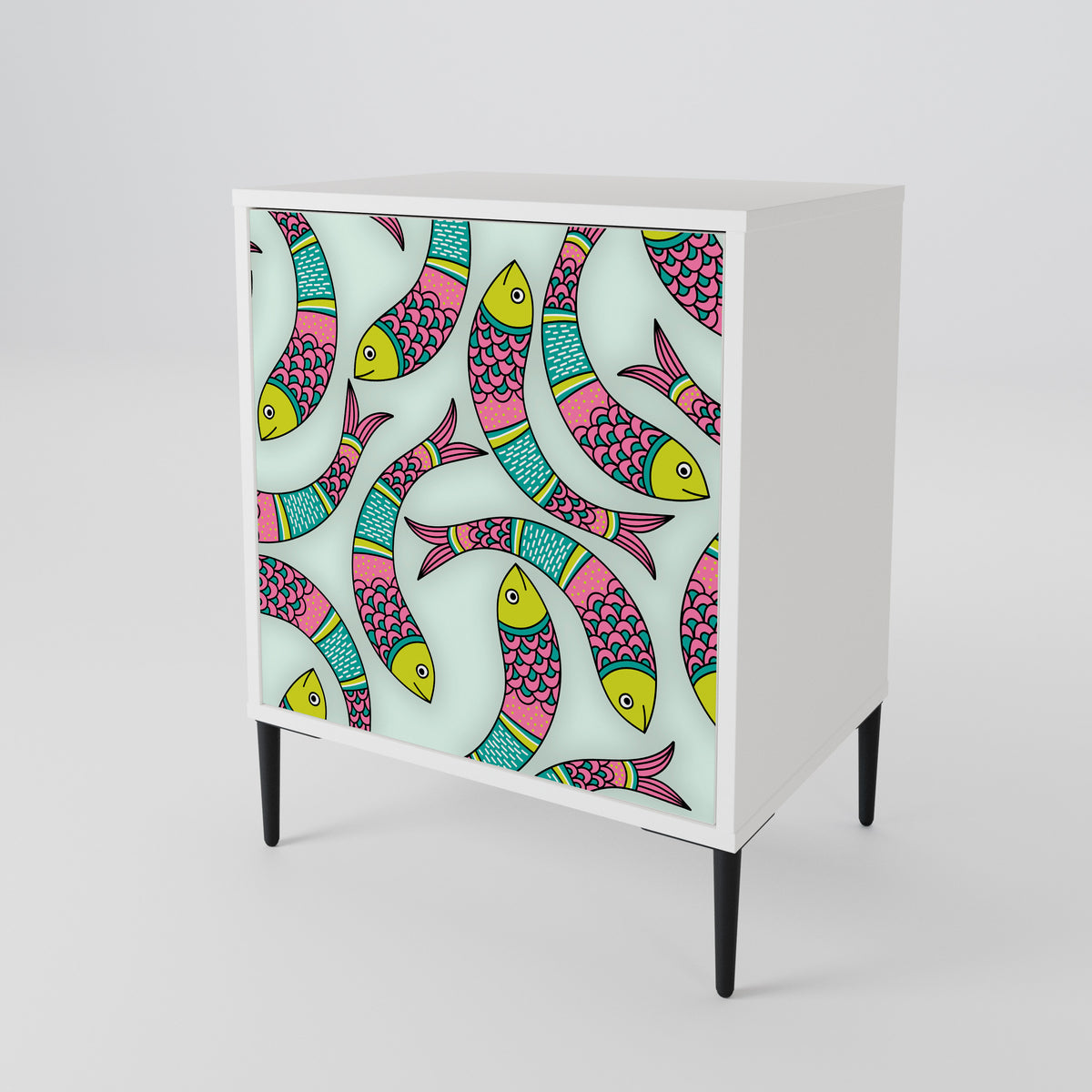 INDIAN FISH 1-Door Sideboard