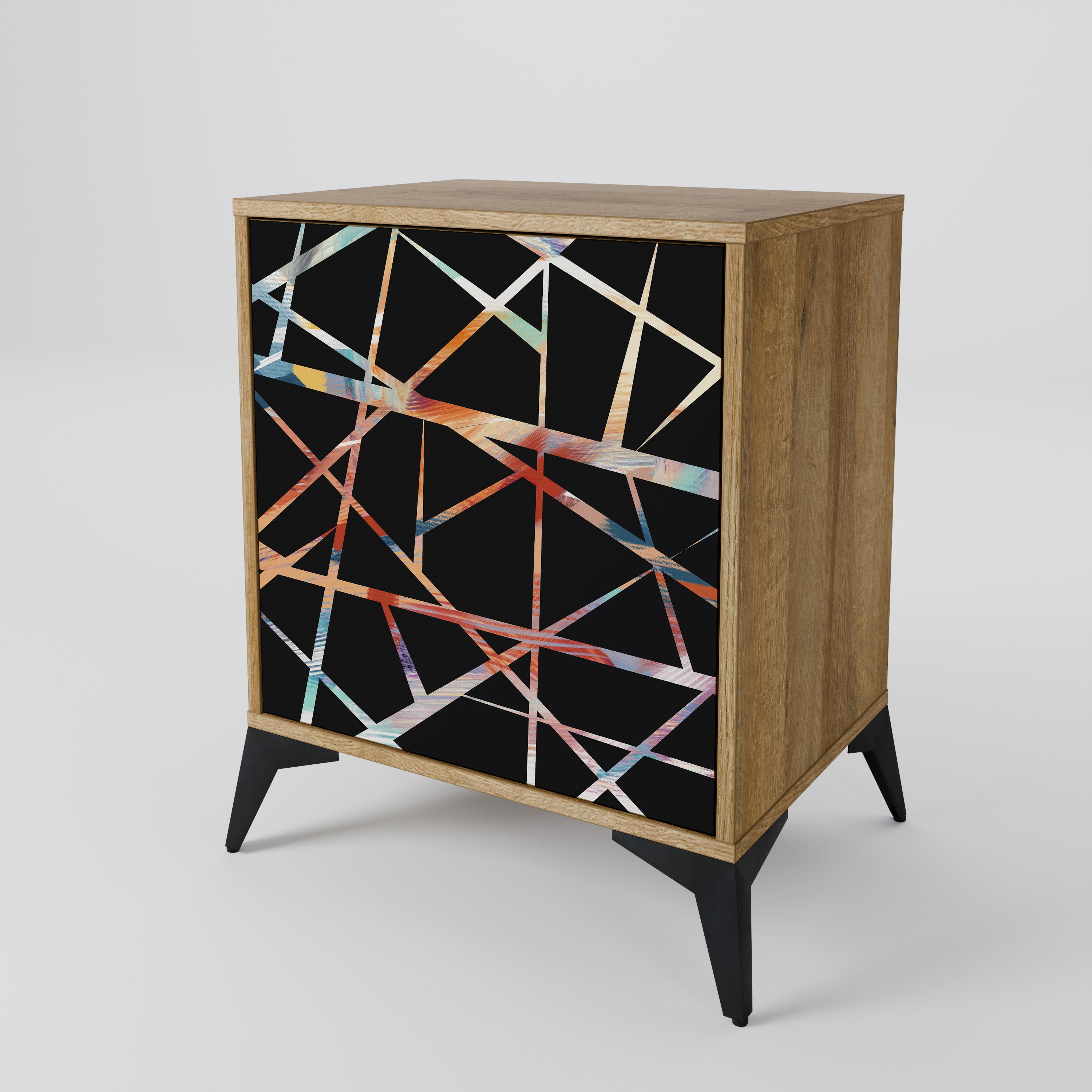 POLYGON VERVE 1-Door Sideboard in Oak Effect
