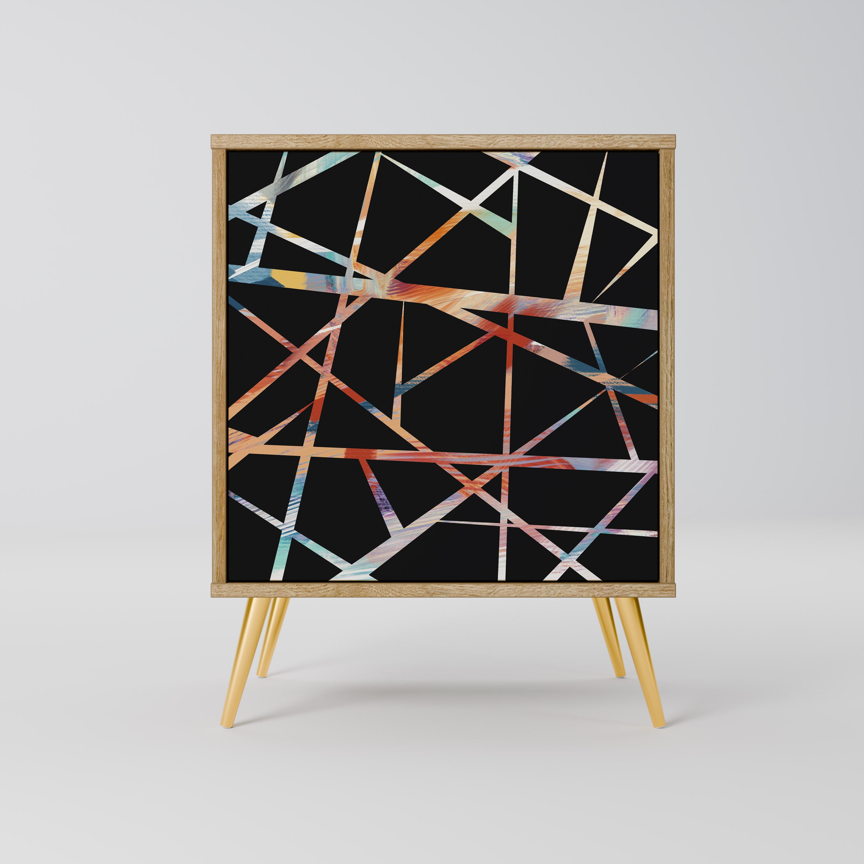 POLYGON VERVE 1-Door Sideboard in Oak Effect