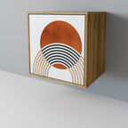 CIRCLE RHYTM 1-Door Sideboard in Oak Effect