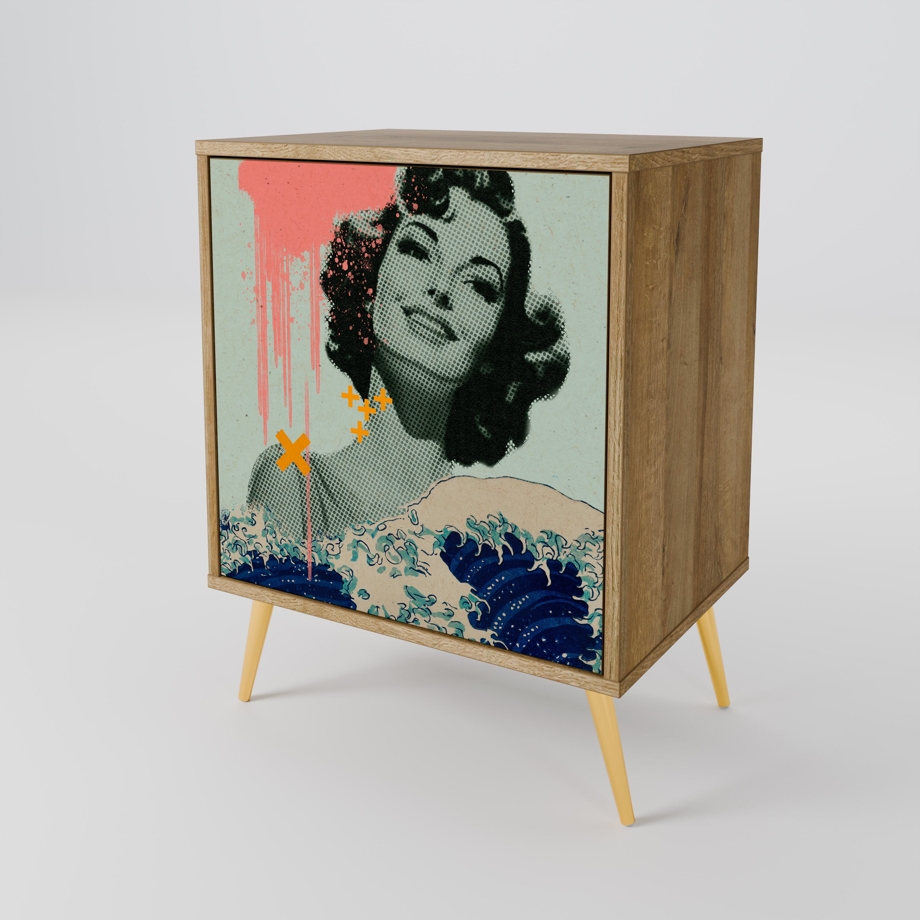 KANAGAWA BEAUTY Aparador de 1 Puerta