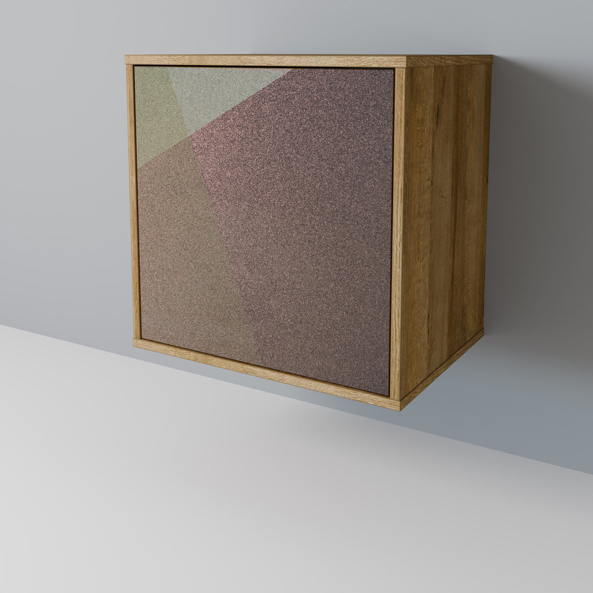 BEIGE GEOMETRY Aparador de 1 Puerta