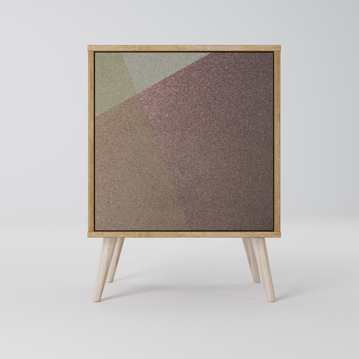 BEIGE GEOMETRY Aparador de 1 Puerta