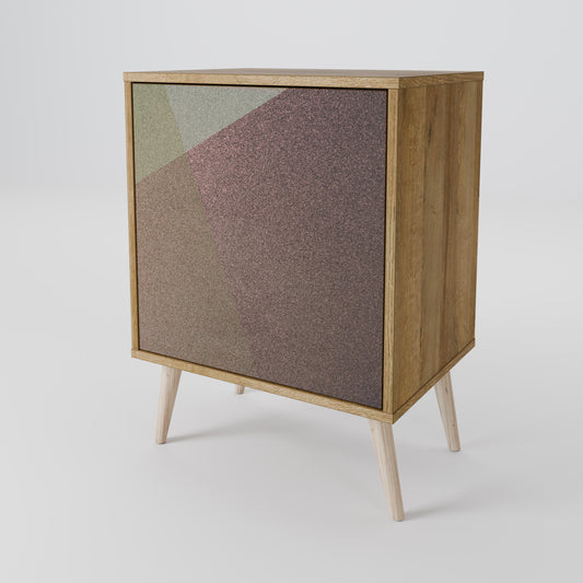 BEIGE GEOMETRY Aparador de 1 Puerta