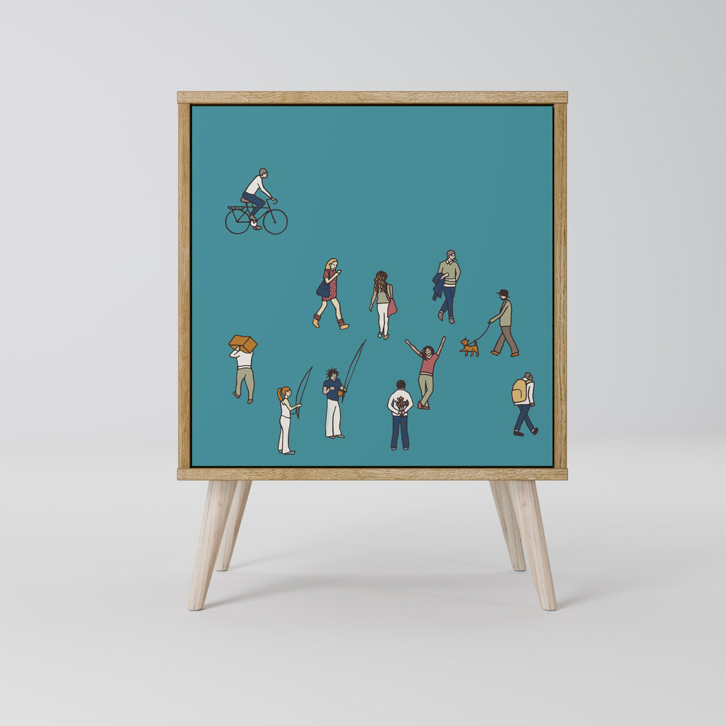 COLLECTIVE STREAM Aparador de 1 Puerta