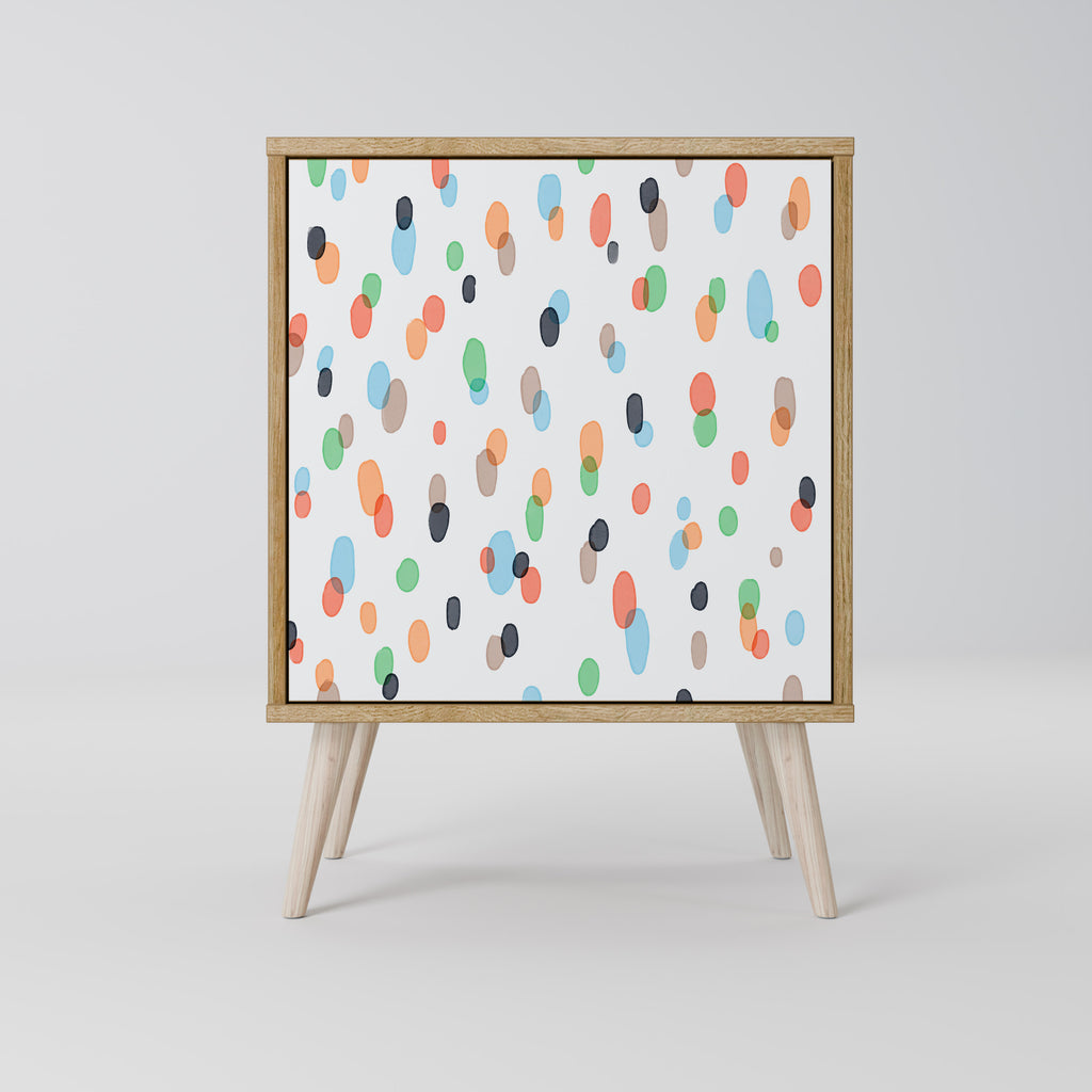 ENERGETIC SPOTS 1-Door Sideboard in Oak Effect