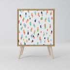 ENERGETIC SPOTS Aparador de 1 Puerta en Efecto Roble