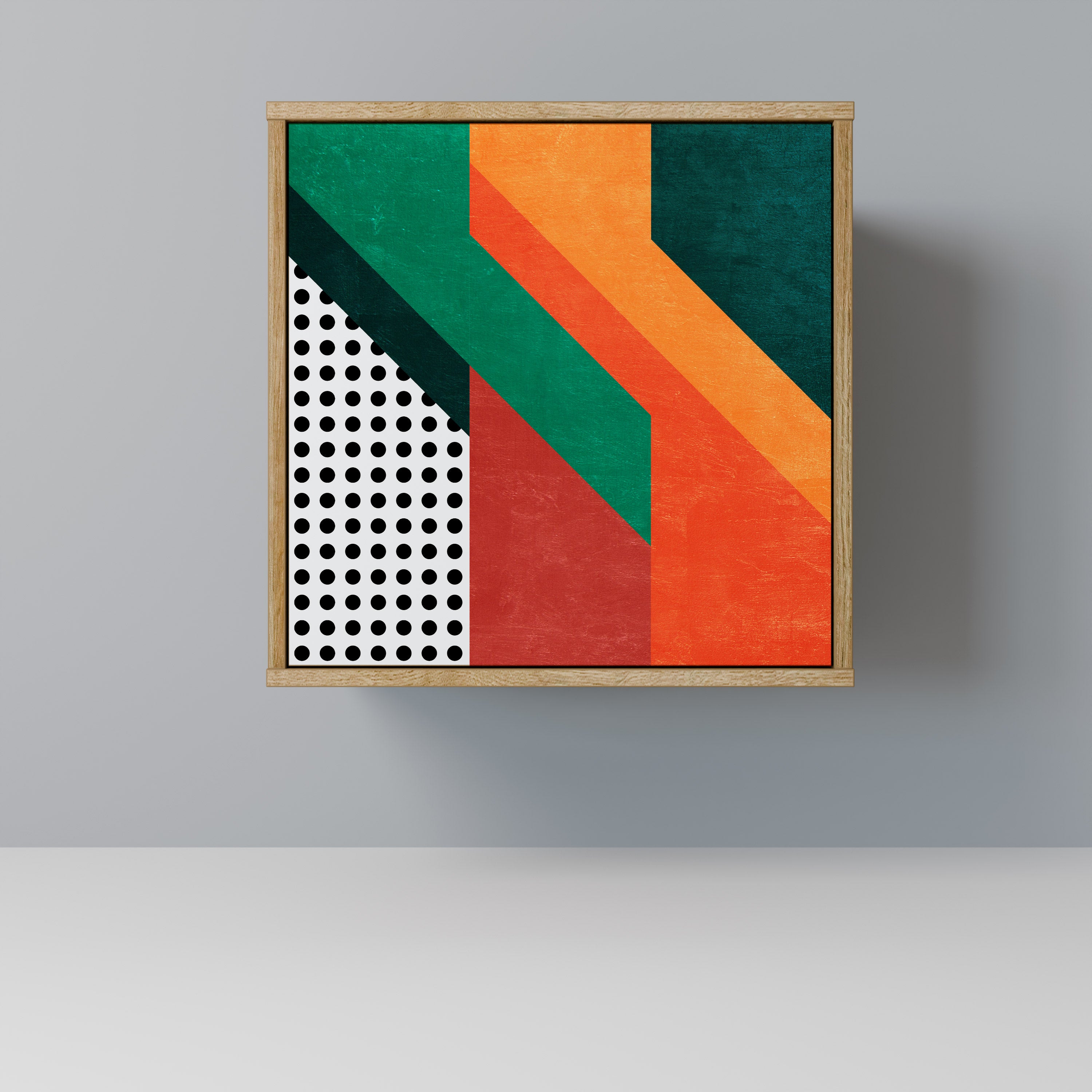 Aparador MAKESHIFT ARTISTRY de 1 puerta con acabado efecto roble