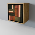 FIGURES OF NATURE Aparador de 1 Puerta en Efecto Roble