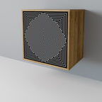 POLYGON ILLUSION 1-Door Sideboard in Oak Effect