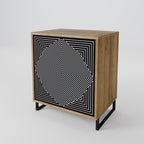 POLYGON ILLUSION 1-Door Sideboard in Oak Effect