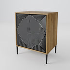 POLYGON ILLUSION 1-Door Sideboard in Oak Effect