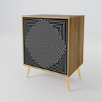 POLYGON ILLUSION 1-Door Sideboard in Oak Effect