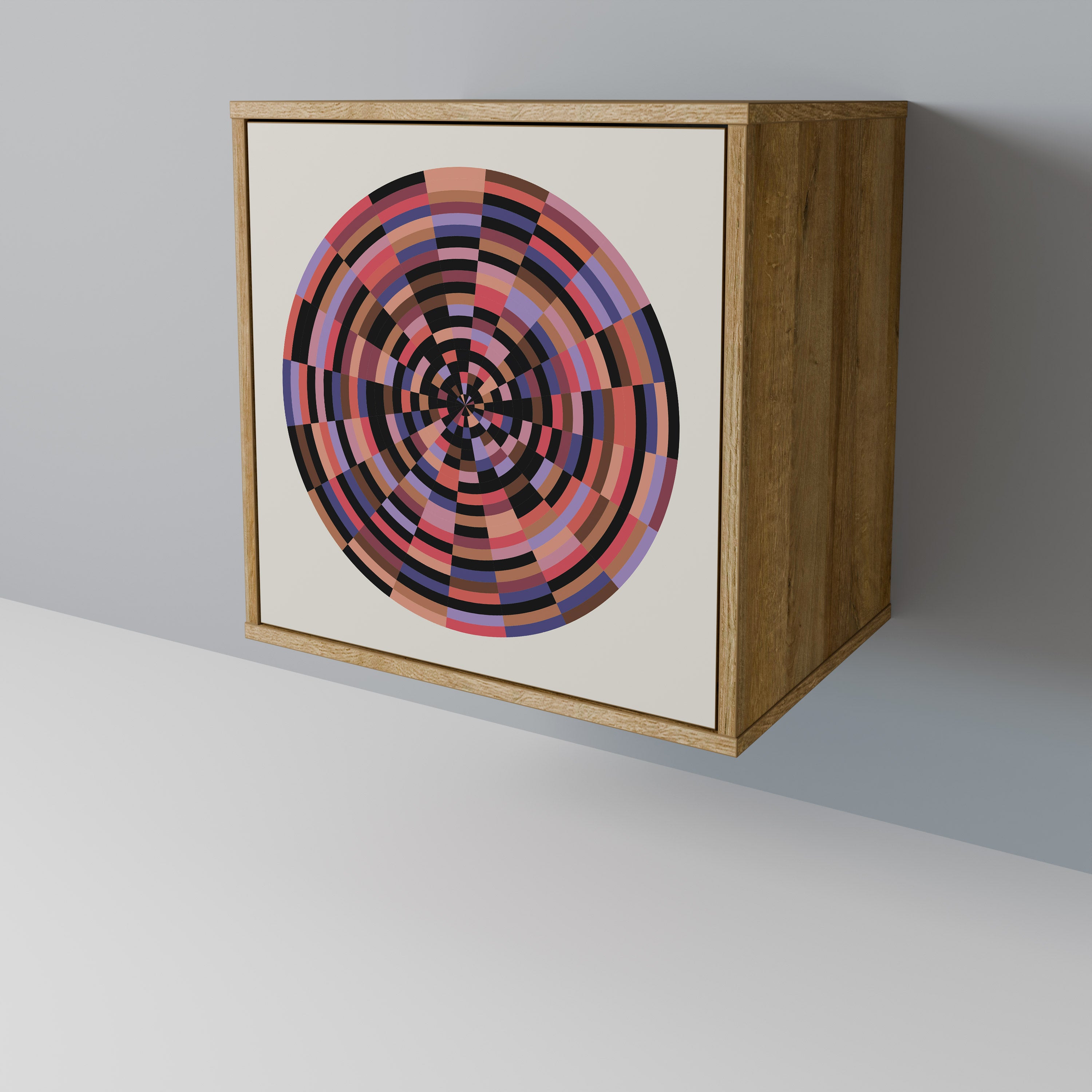 BROWN CIRCLES Aparador de 1 Puerta