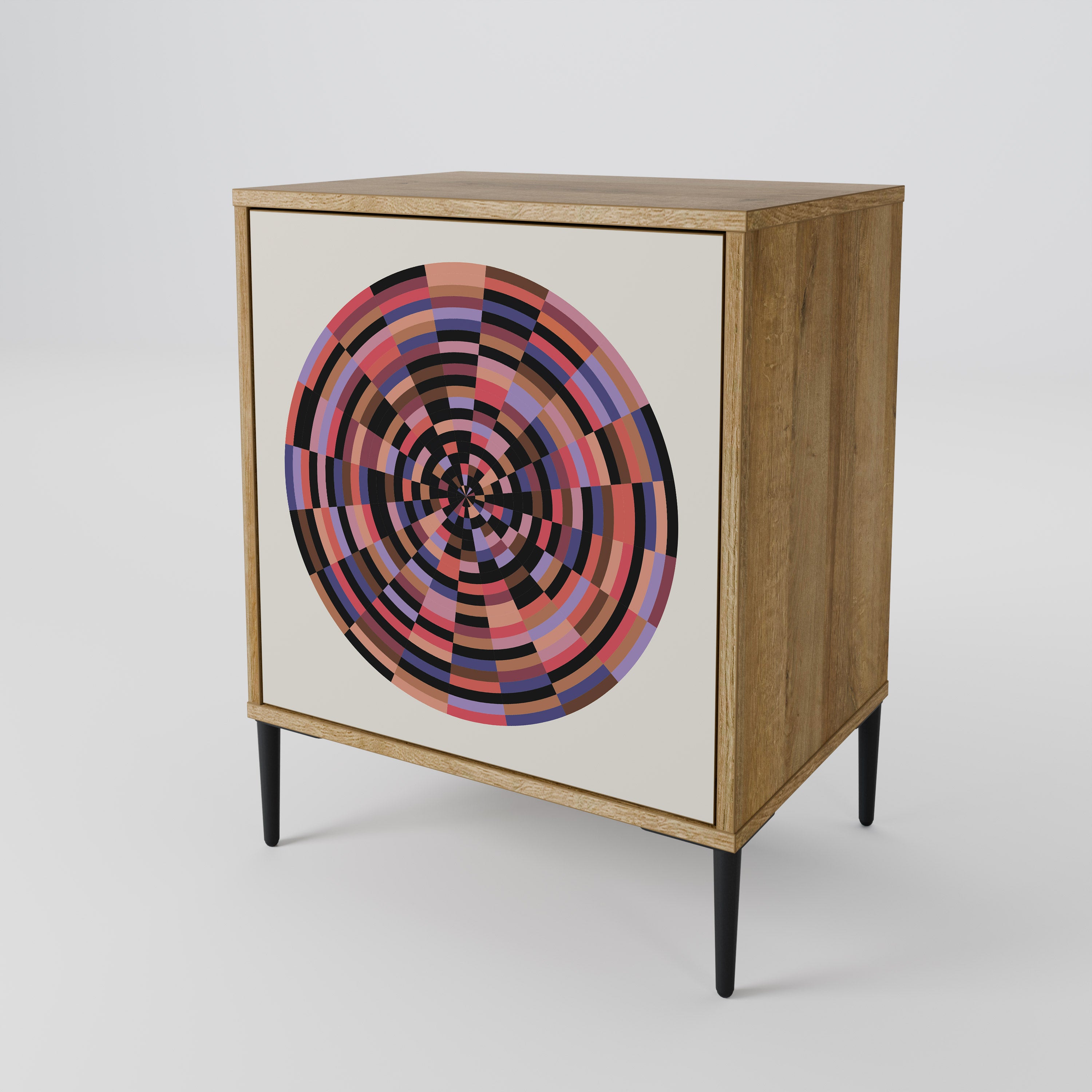 BROWN CIRCLES Aparador de 1 Puerta