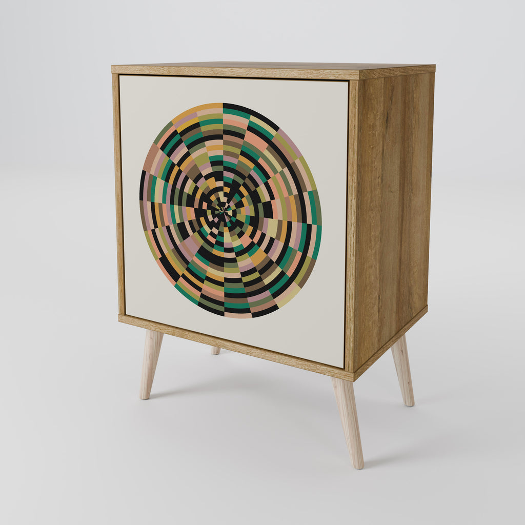 GREEN CIRCLES 1-Door Sideboard