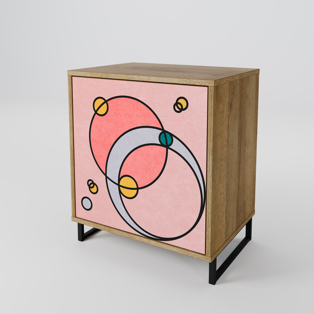 GOSSAMER ECHOES 1-Door Sideboard in Oak Effect