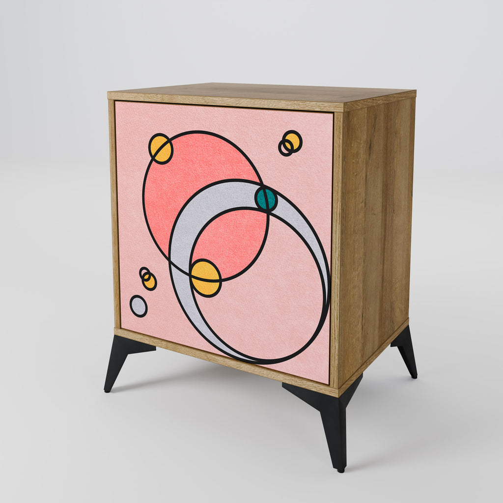 GOSSAMER ECHOES 1-Door Sideboard in Oak Effect