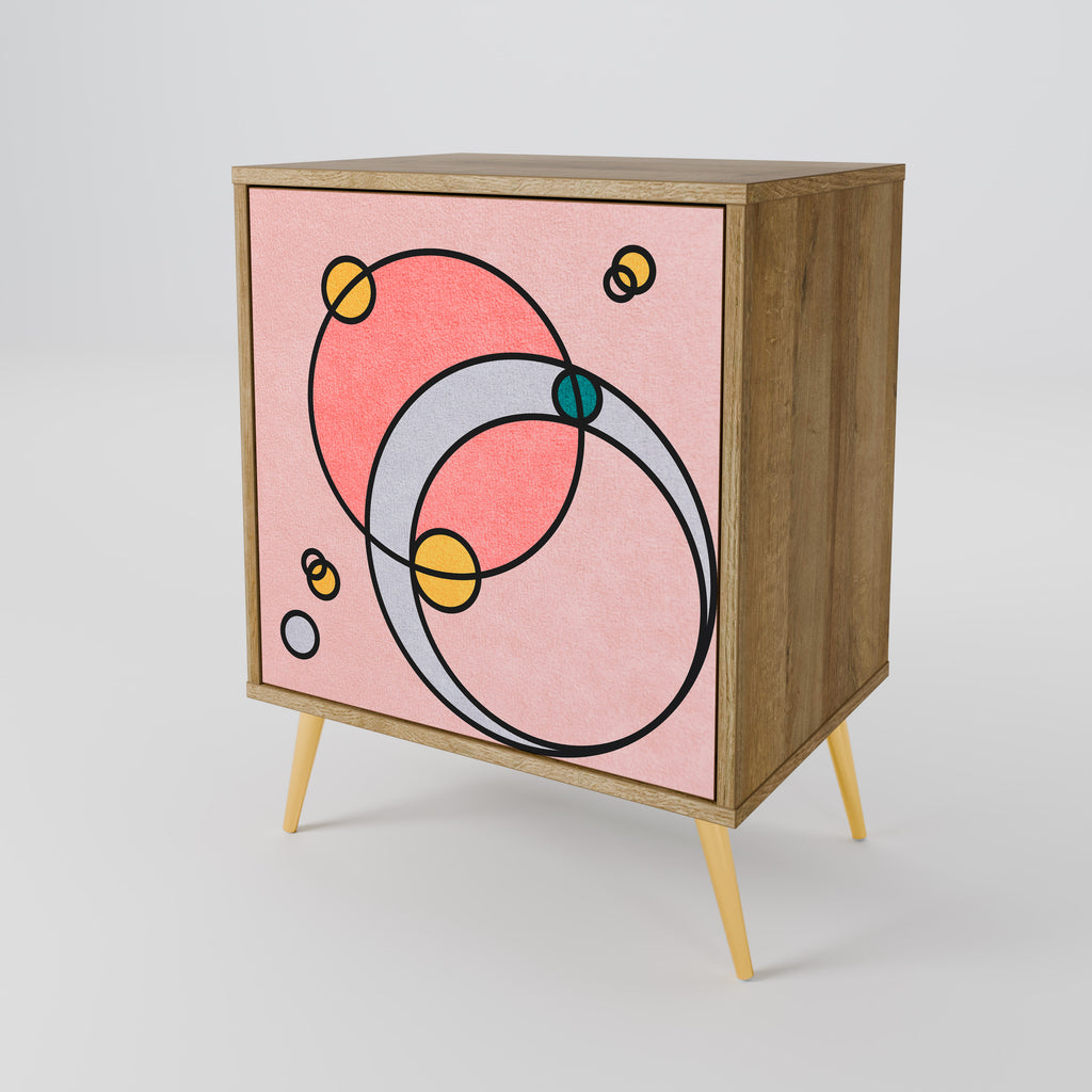 GOSSAMER ECHOES 1-Door Sideboard in Oak Effect