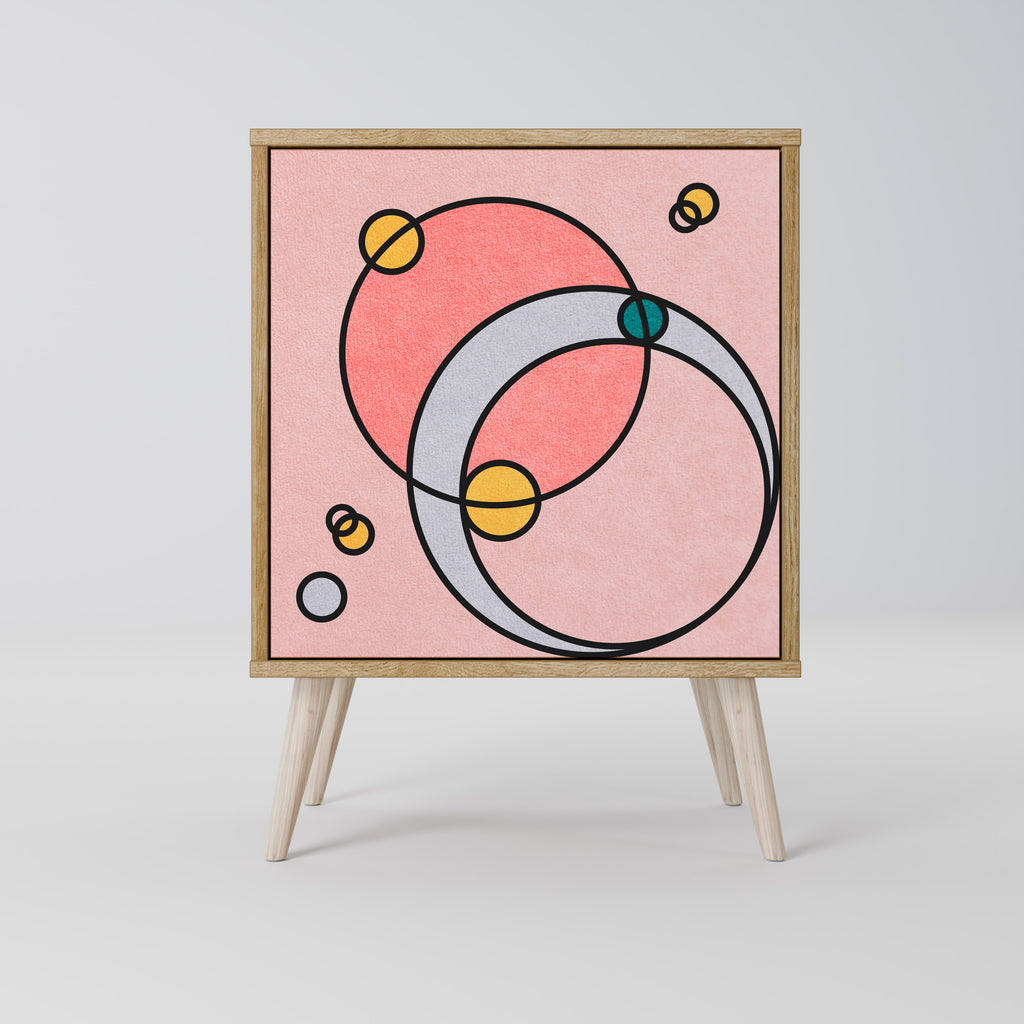 GOSSAMER ECHOES 1-Door Sideboard in Oak Effect