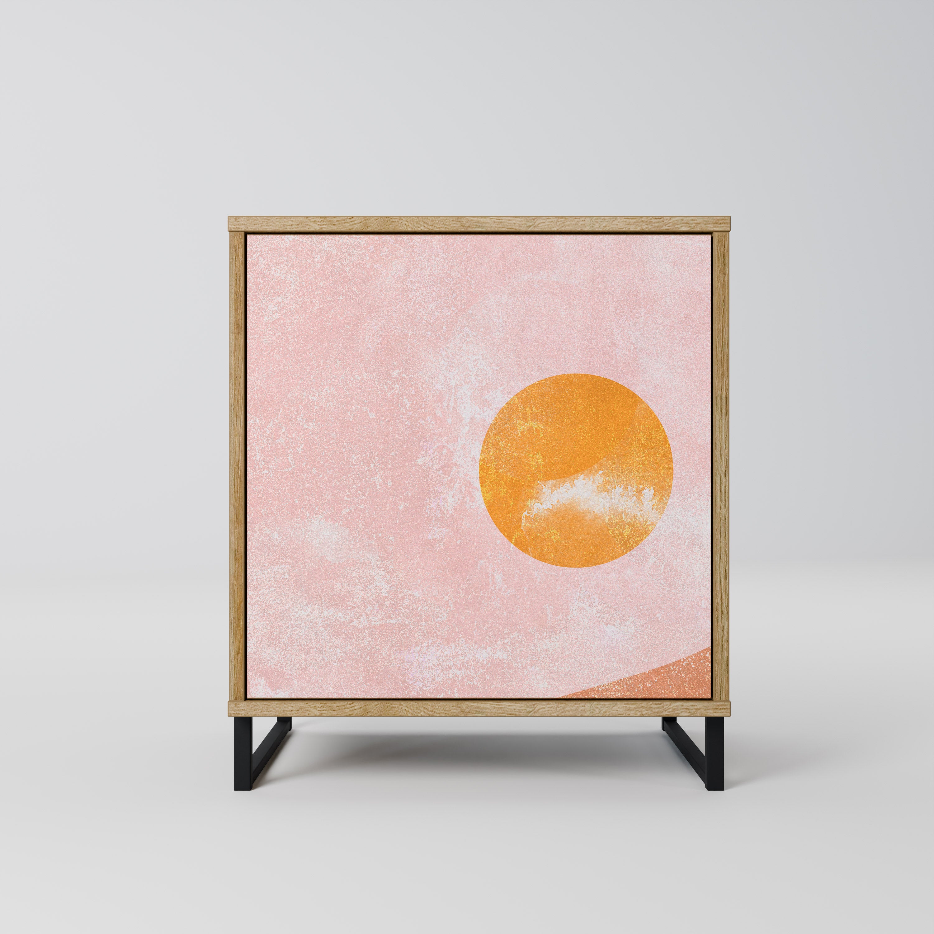 Aparador LUMINOUS SUNLIGHT de 1 puerta con acabado roble