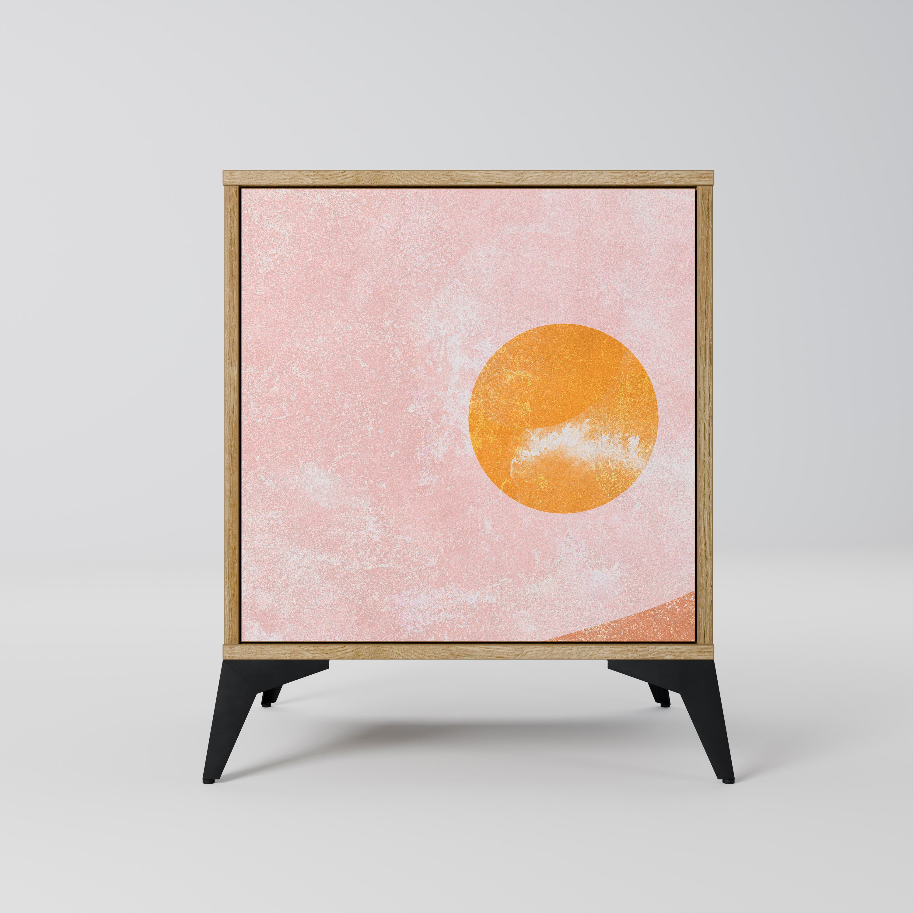 Aparador LUMINOUS SUNLIGHT de 1 puerta con acabado roble