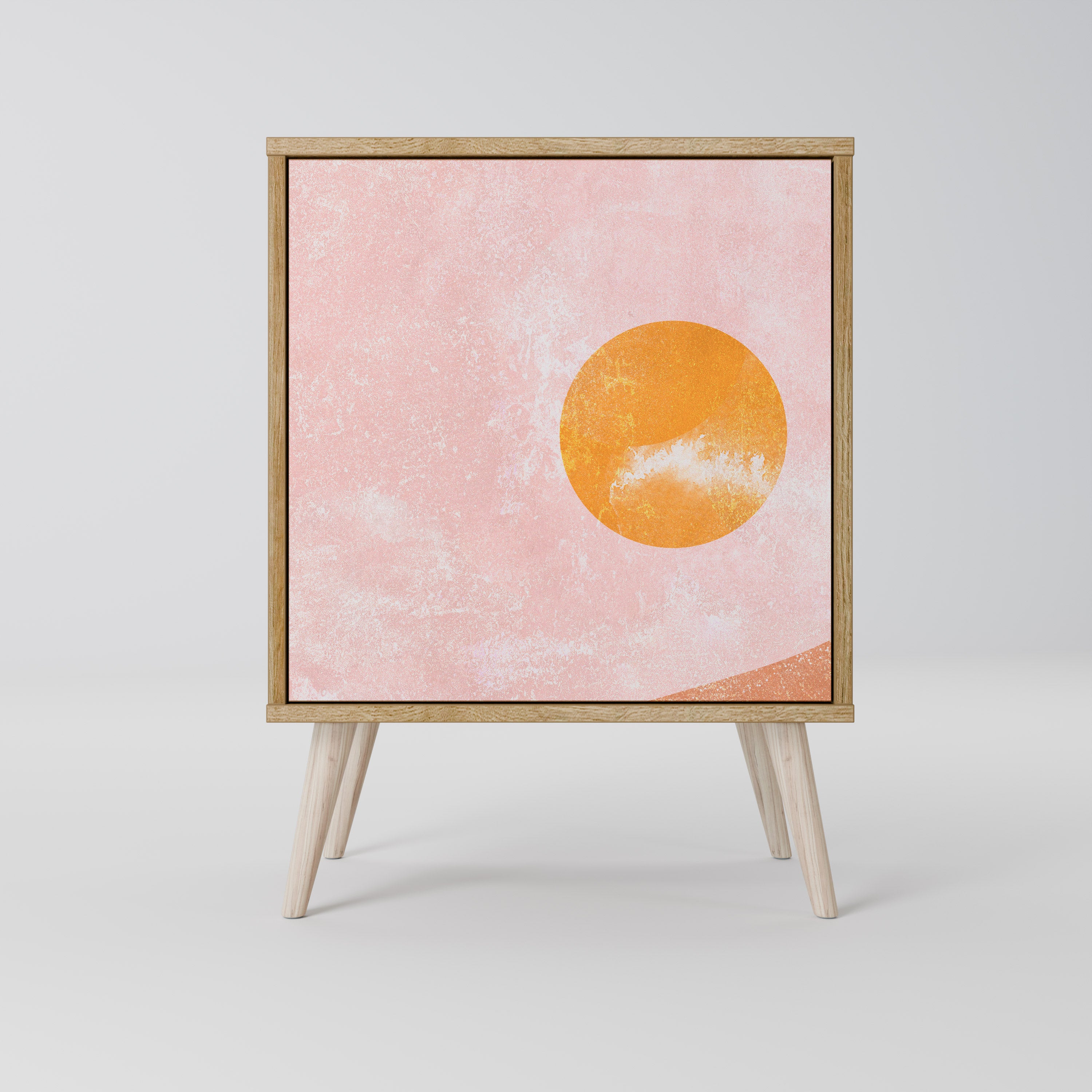 Aparador LUMINOUS SUNLIGHT de 1 puerta con acabado roble