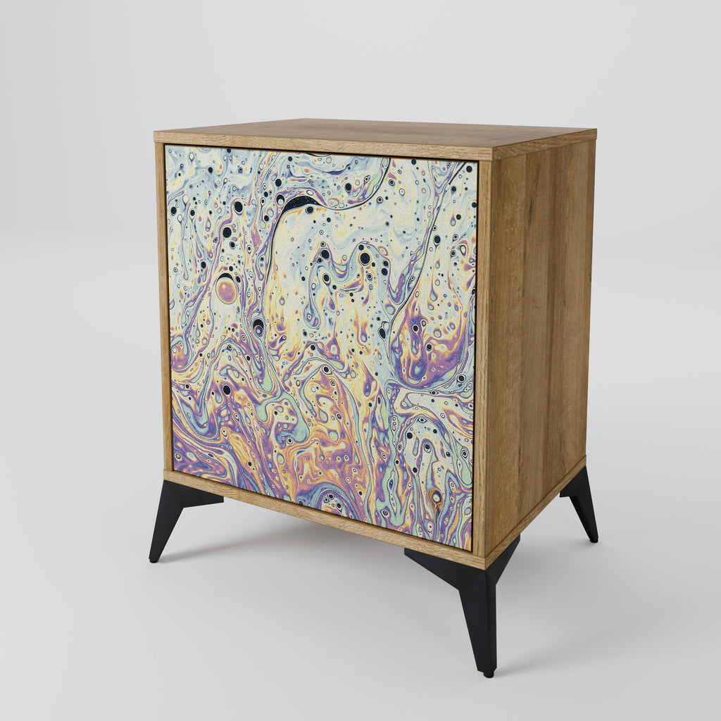 MOSAIC OF COLORS 1-Door Sideboard in Oak Effect