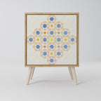 PATTERNED PRISM 1-Door Sideboard in Oak Effect