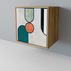 COOL STORY Aparador de 1 Puerta en Efecto Roble