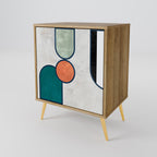 COOL STORY Aparador de 1 Puerta en Efecto Roble