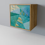 SPECTRUM SPLENDOR Aparador de 1 Puerta en Efecto Roble